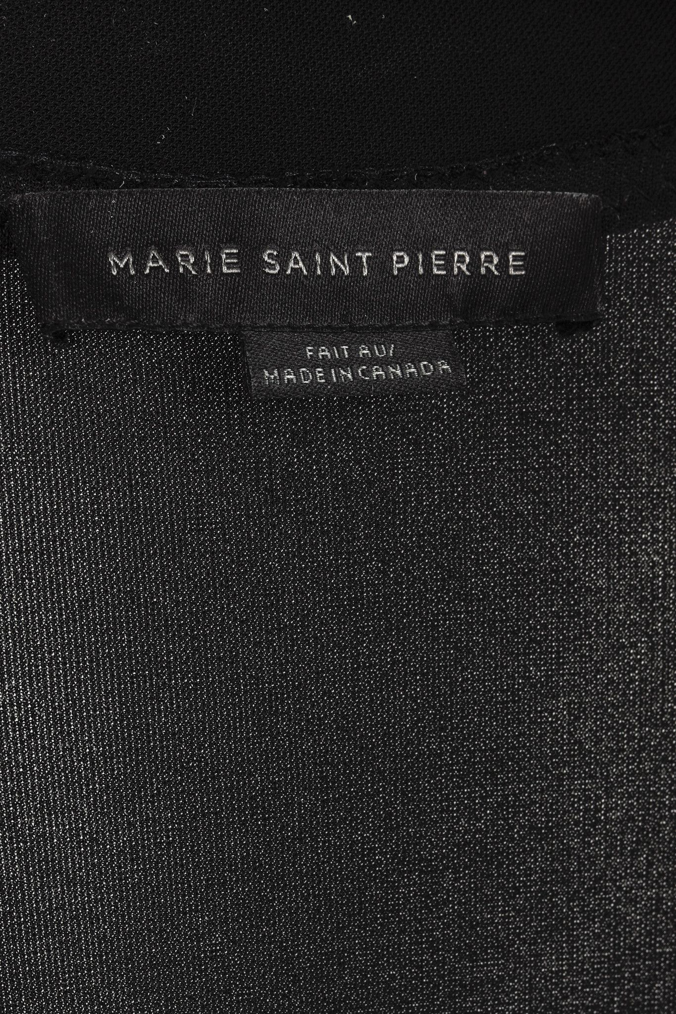 Marie Saint Pierre Marie Saint Pierre Black Crepe-Jersey Polo Midi Dress Size L / US 10 / IT 46 - 1 Thumbnail