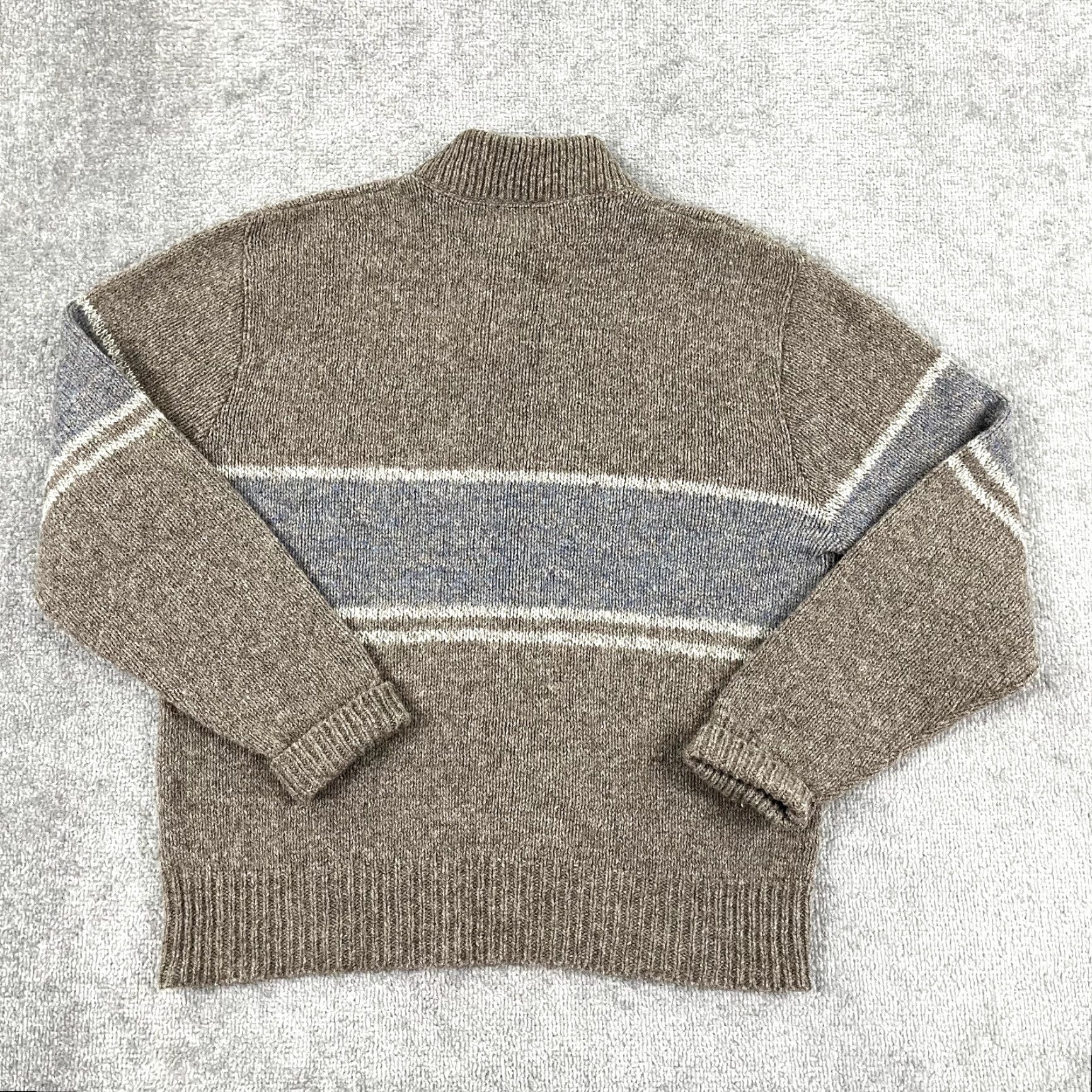 Vintage VINTAGE Boat House Row Sweater Mens XL Brown Blue Striped Wool Knit Grandpa 90s Size US XL / EU 56 / 4 - 8 Thumbnail