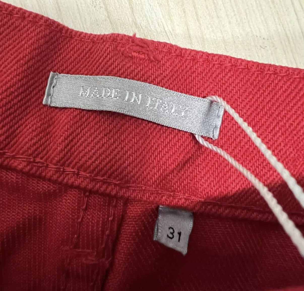 Dior Dior Red Logo Embroidered Denim Pants J41 Size 31" - 3 Thumbnail