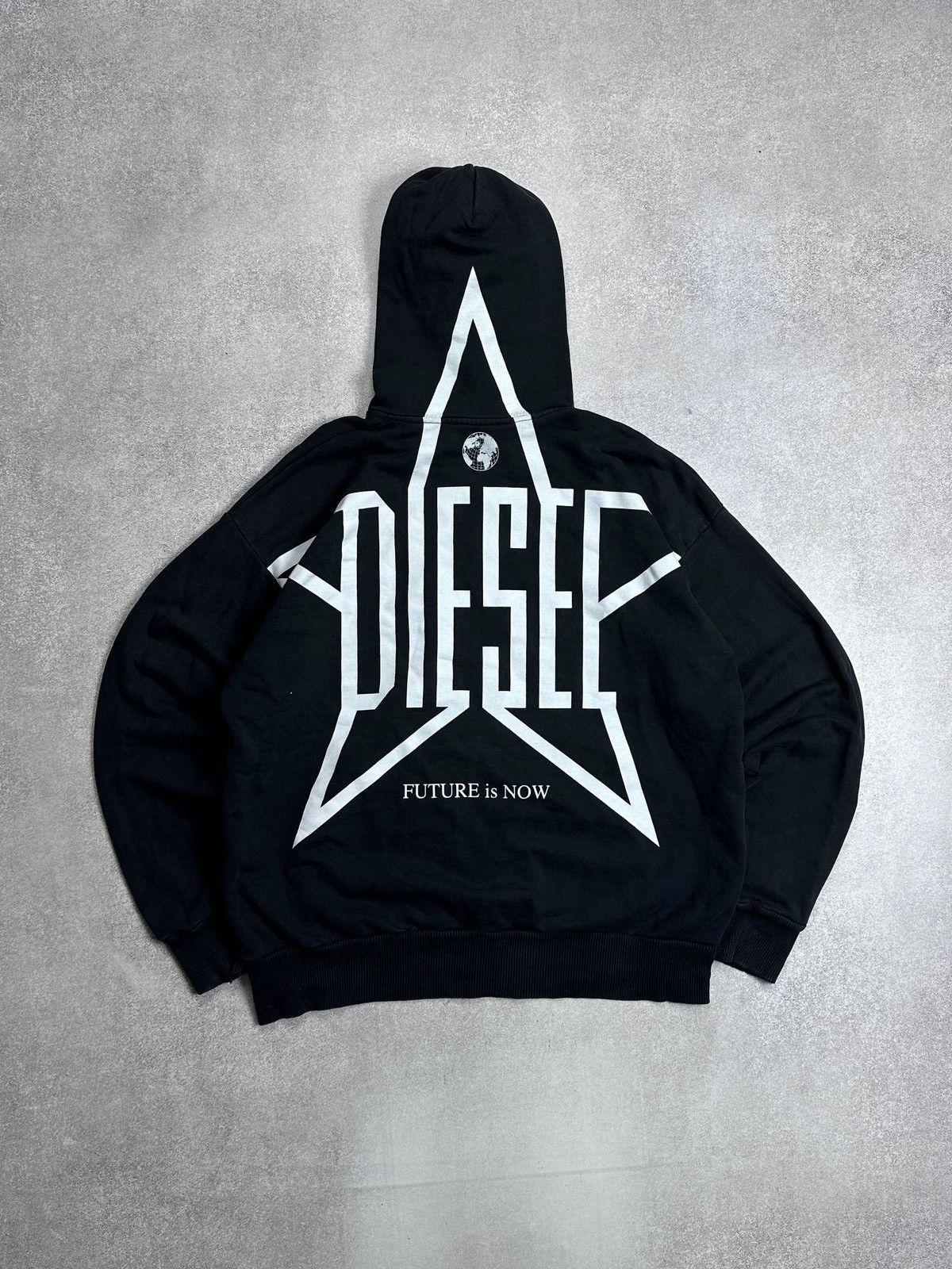 Diesel Diesel Opium Y2K Star Big Logo Zip Hoodie L | Grailed