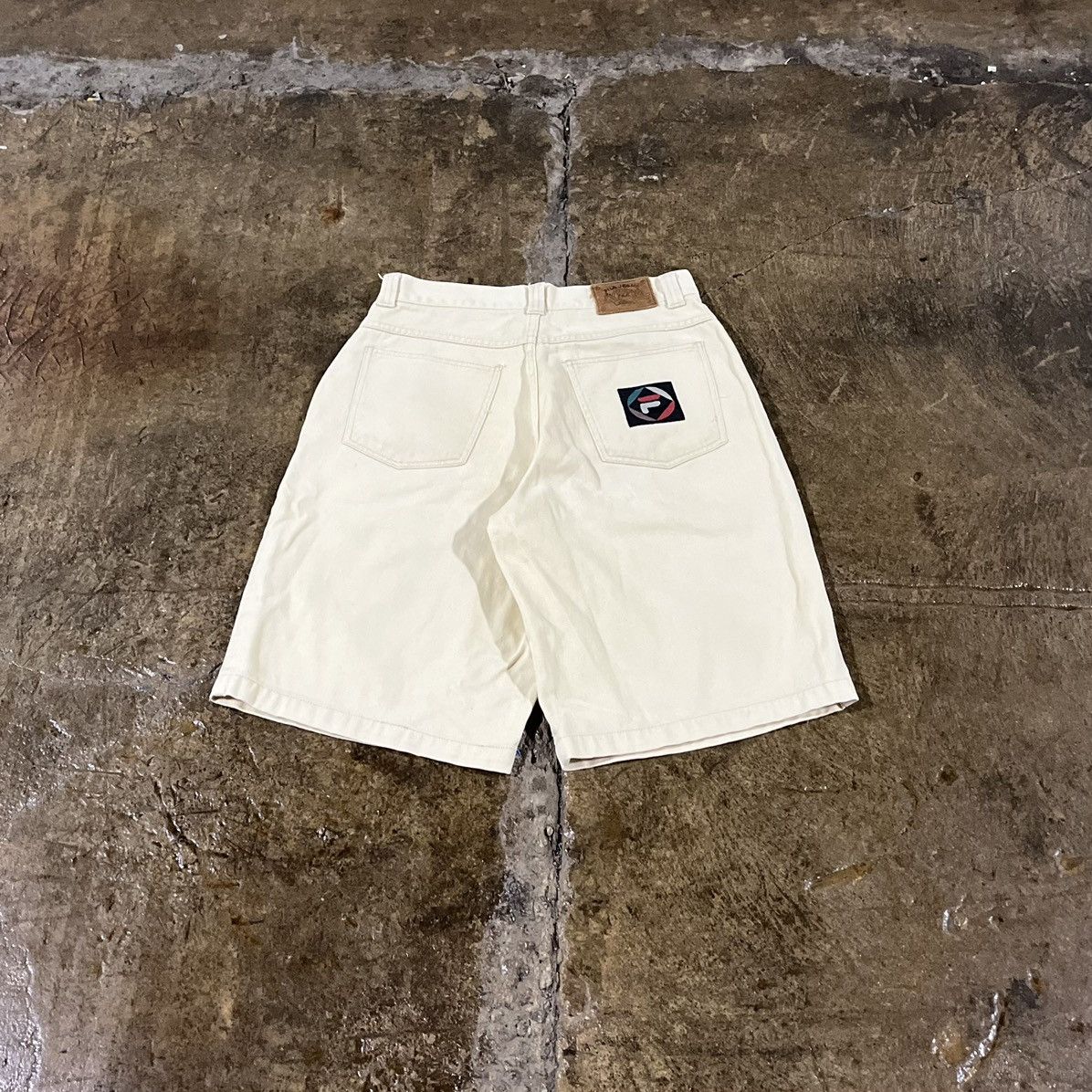 Fila × JNCO × Vintage Vintage 90s Y2K Fila Baggy Jorts Hip-Hop Skater Shorts JNCO Size US 31 - 1 Thumbnail