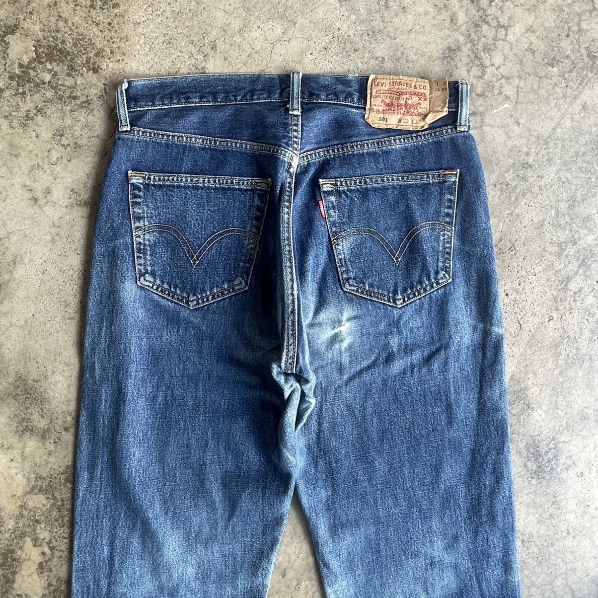 Levi's Vintage Clothing 🔥Vintage Levis 501 Stoned Washed Ripped Distress Denim Jeans Size US 33 - 5 Thumbnail