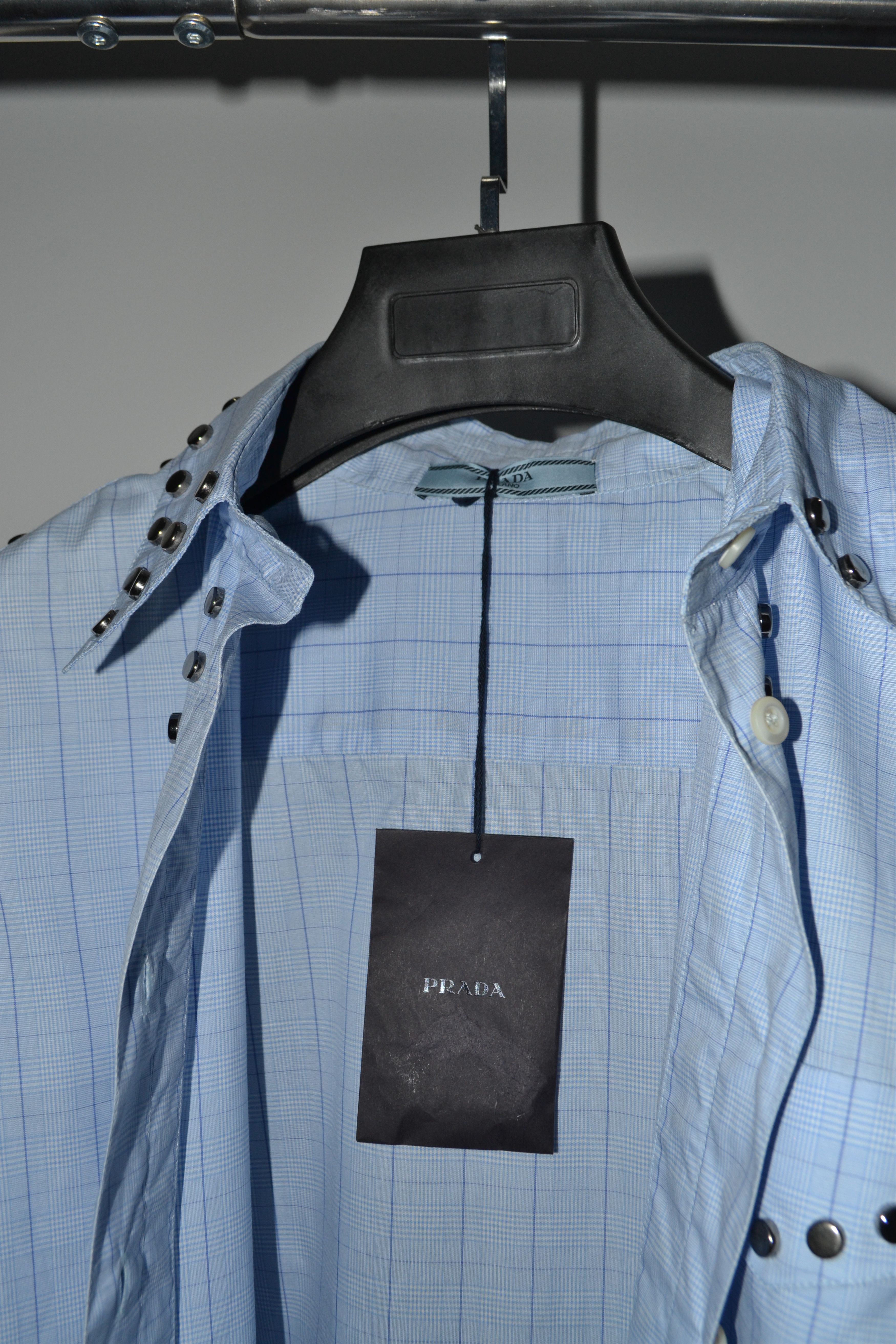 Prada FW2017 Stud Embellished Button Up Shirt Size S / US 4 / IT 40 - 8 Thumbnail