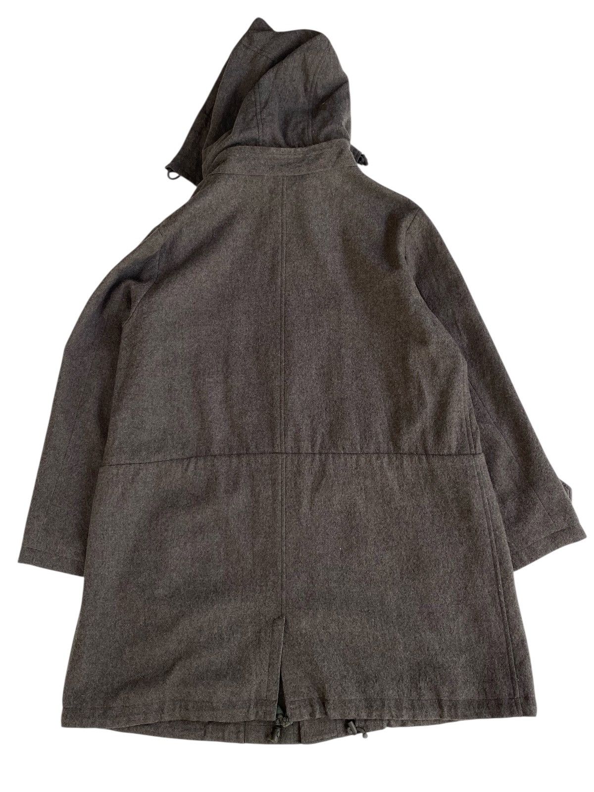 Issey Miyake Vintage Issey Miyake Plantation 100% Wool Heavy Hooded Parka Size US L / EU 52-54 / 3 - 3 Thumbnail