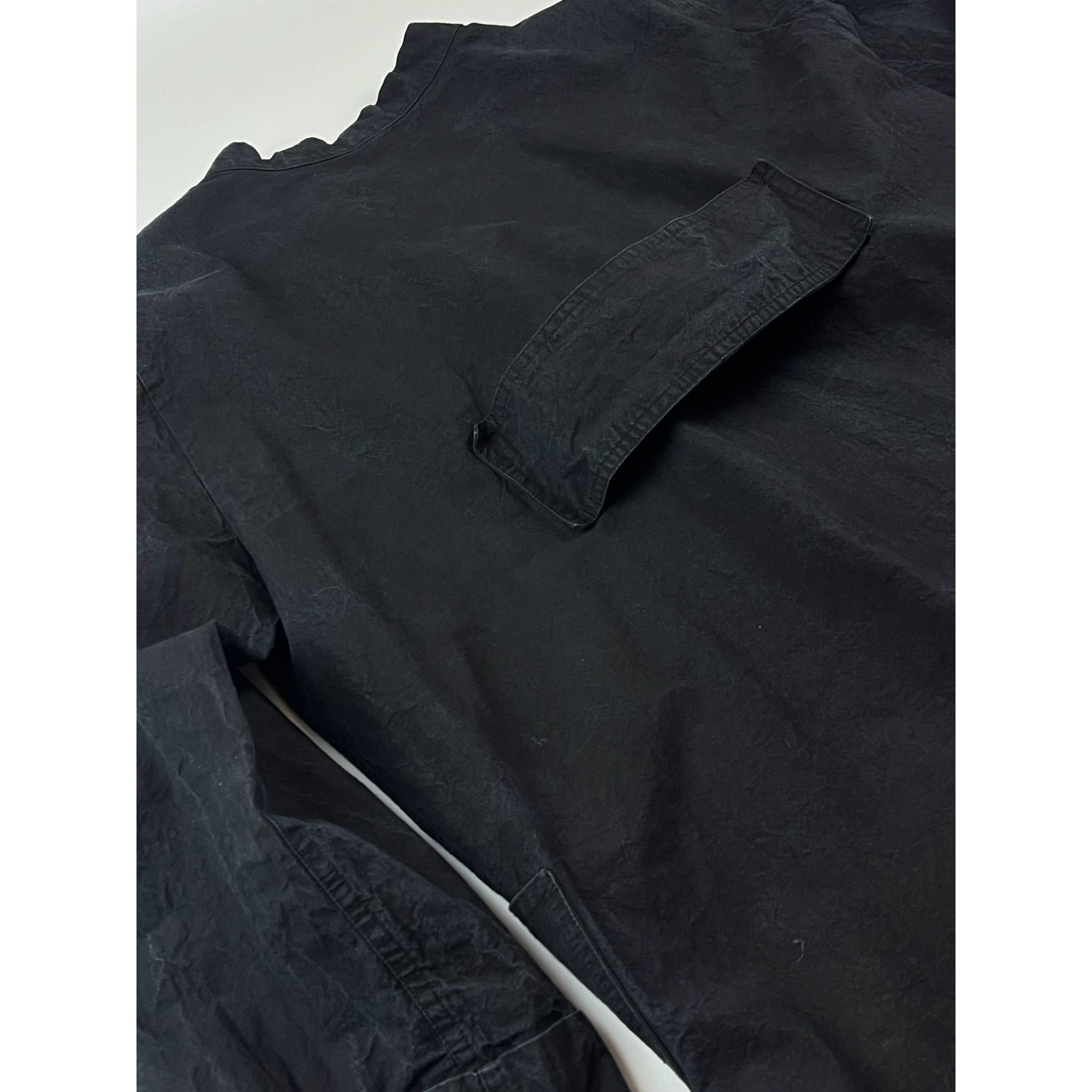 Japanese Brand × Vintage JAPAN! Rare Black Textured HandMade Open Jacket Size US L / EU 52-54 / 3 - 12 Thumbnail