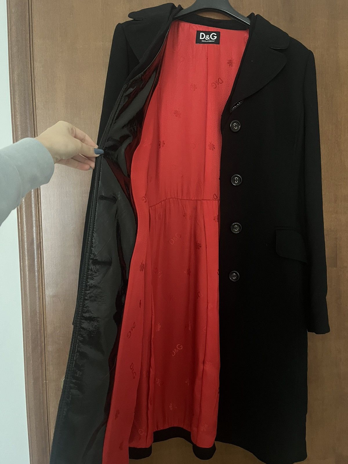 Dolce & Gabbana Dolce & Gabbana D&G Y2K Archive Black Long Coat Size M / US 6-8 / IT 42-44 - 3 Thumbnail