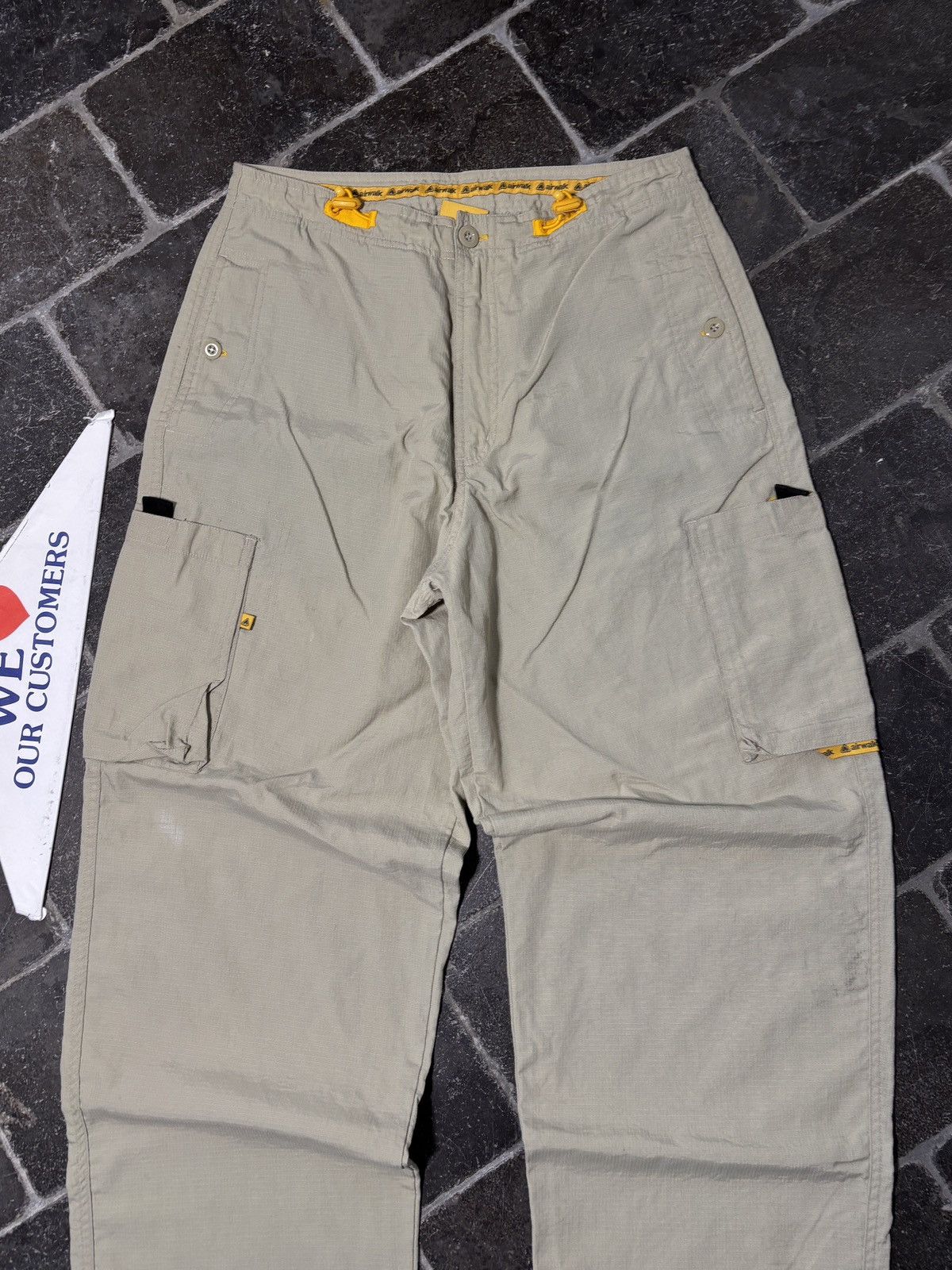 Airwalk 90s AirWalk Cargo Pants Vintage Ripstop Multi Drawstring Size US 30 / EU 46 - 14 Thumbnail