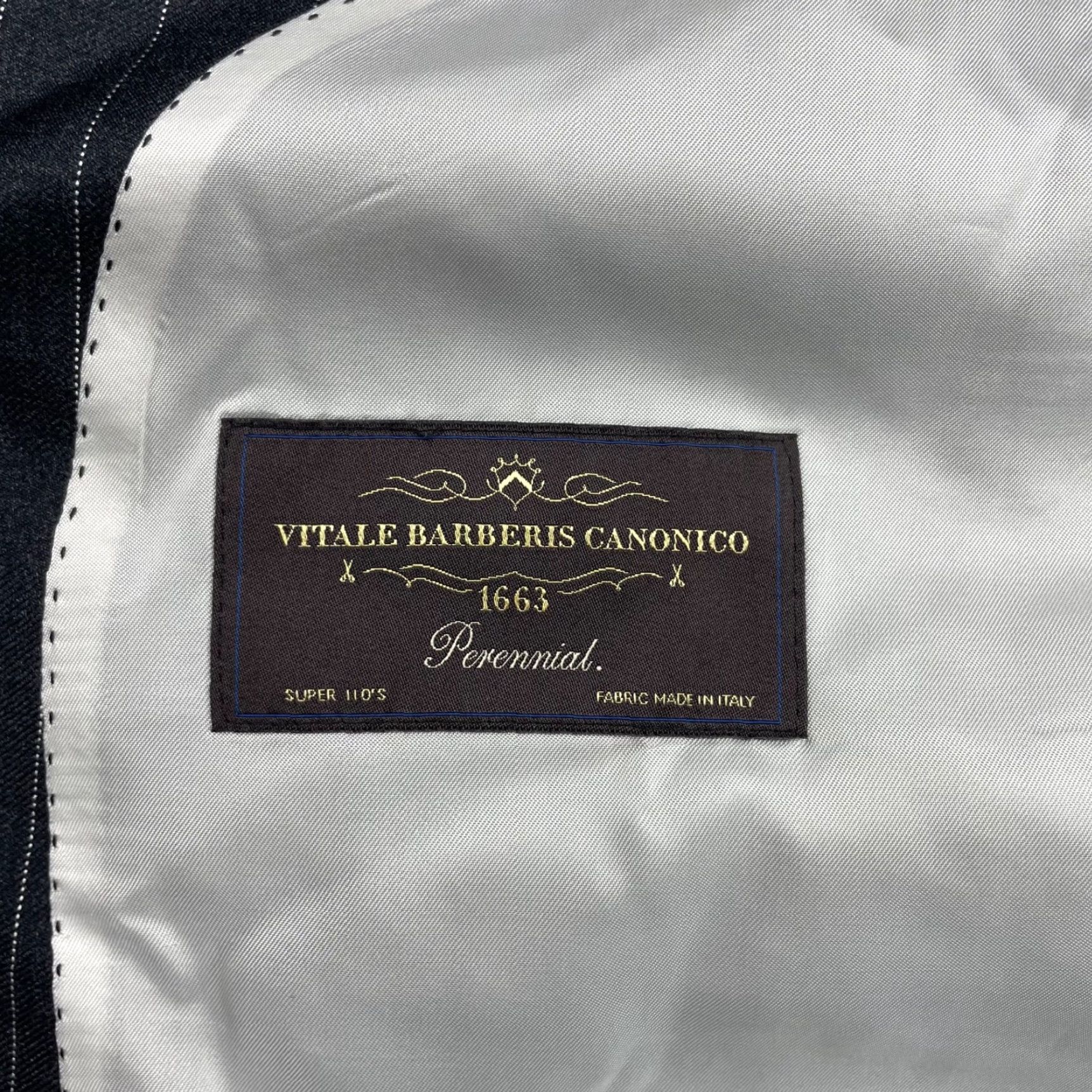 Suitsupply Suitsupply Men’s Washington SB Blazer Gray Stripe 42R Slim Wool 3-Button Notch Lapel Business Jacket Size 42R - 6 Thumbnail