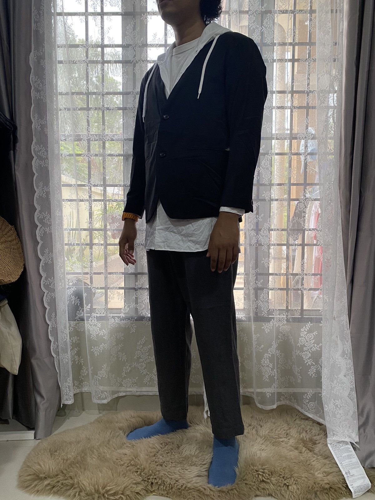 Japanese Brand collarless blazer Size US M / EU 48-50 / 2 - 13 Thumbnail