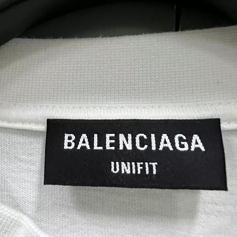 Balenciaga Balenciaga White Logo Letter Print Short Sleeve Size US S / EU 44-46 / 1 - 3 Thumbnail