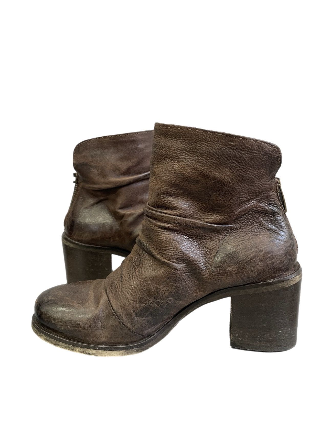A.S.98 A.S. 98 style heel brown leather punk avant garde y2k Size US 6 / IT 36 - 7 Thumbnail