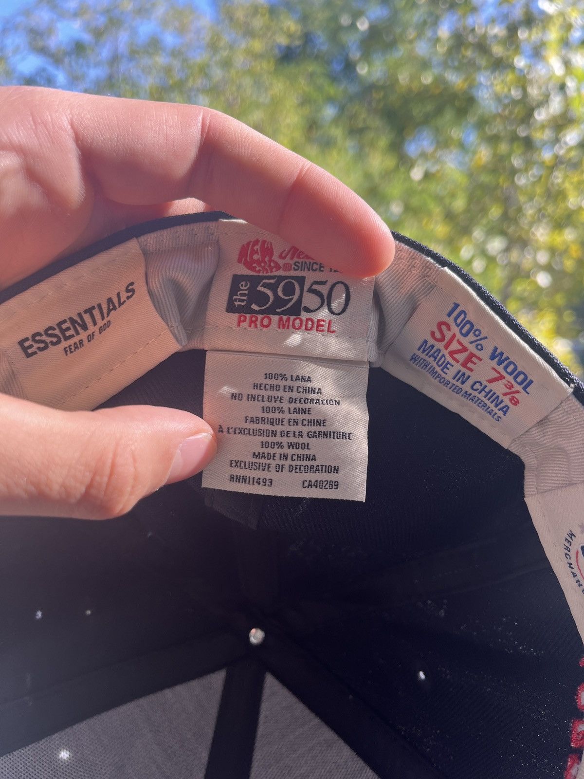 Essentials × New Era Fear of God Essentials New Era Hat 7 3/8 Size ONE SIZE - 9 Thumbnail