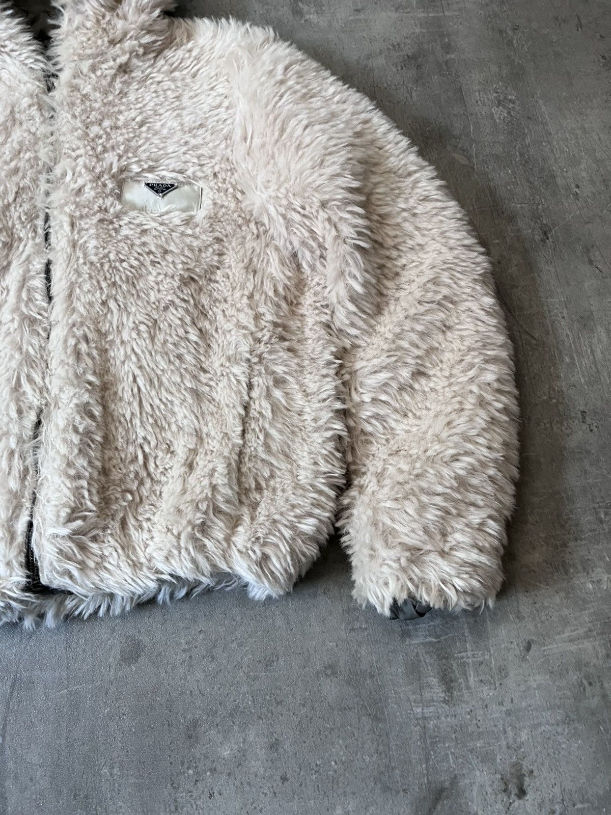 Prada Prada Alpaca Mohair fur jacket white very rare Size XL / US 12-14 / IT 48-50 - 5 Thumbnail