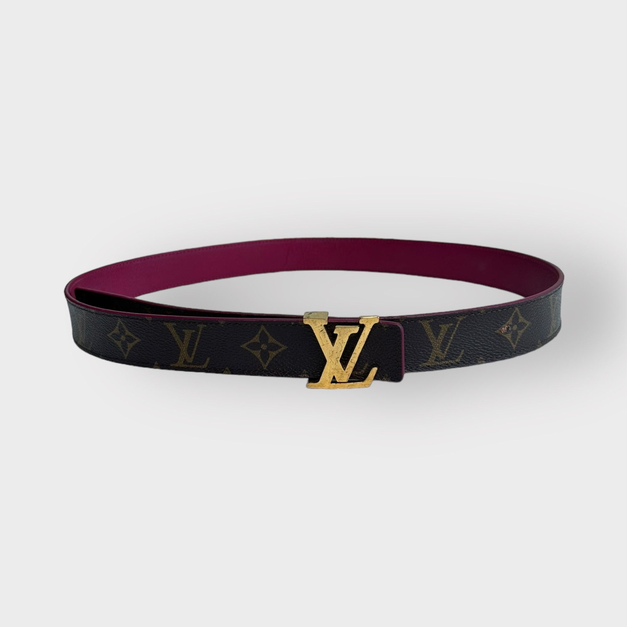Louis Vuitton Louis Vuitton Belt Monogram Reversible Pink and Brown LV Size ONE SIZE - 1 Thumbnail
