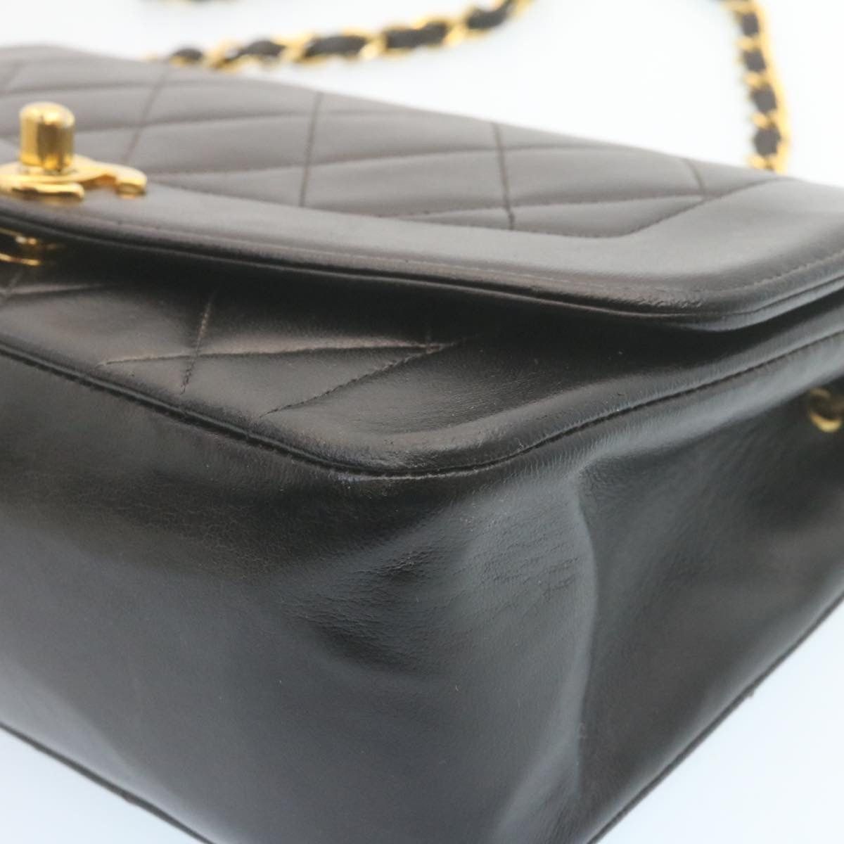 Chanel CHANEL Chain Turn Lock Diana Matelasse Shoulder Bag Lamb Size ONE SIZE - 14 Thumbnail