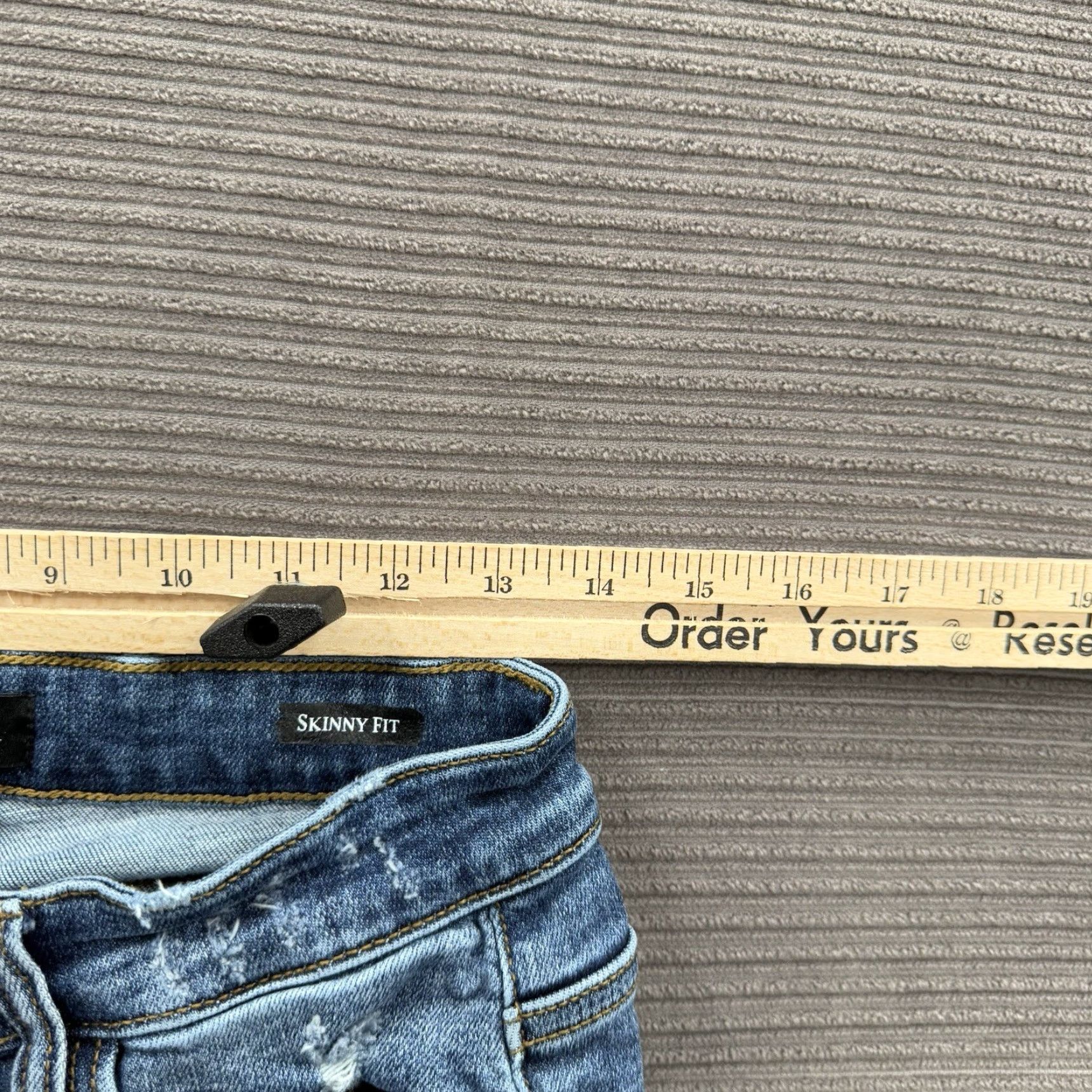 Vintage Judy Blue Jeans Women 7/28 Blue Cotton Mid Rise Skinny Fit Stretch Designer Jeans Size 28" / US 6 / IT 42 - 5 Thumbnail