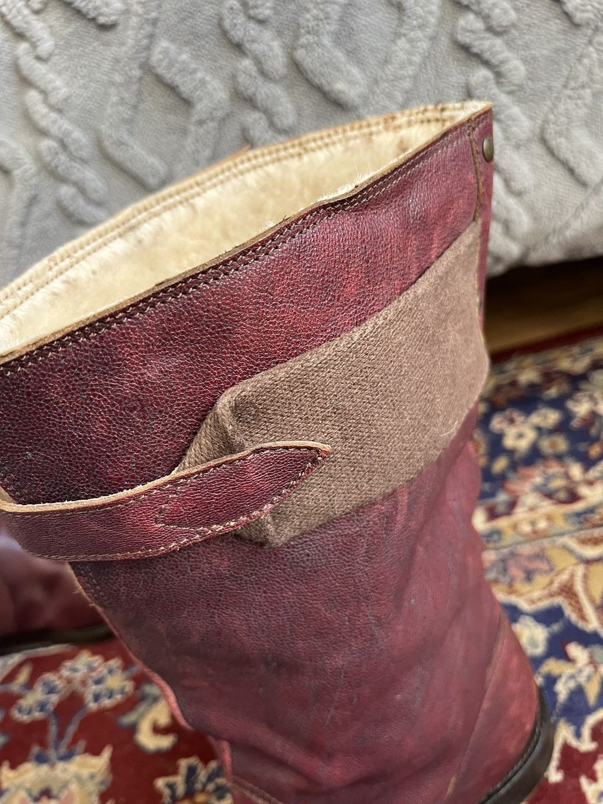 Dries Van Noten Dries Van Noten Vero Cuoio Red leather Winter boot rare🔥 Size US 10 / EU 43 - 9 Thumbnail
