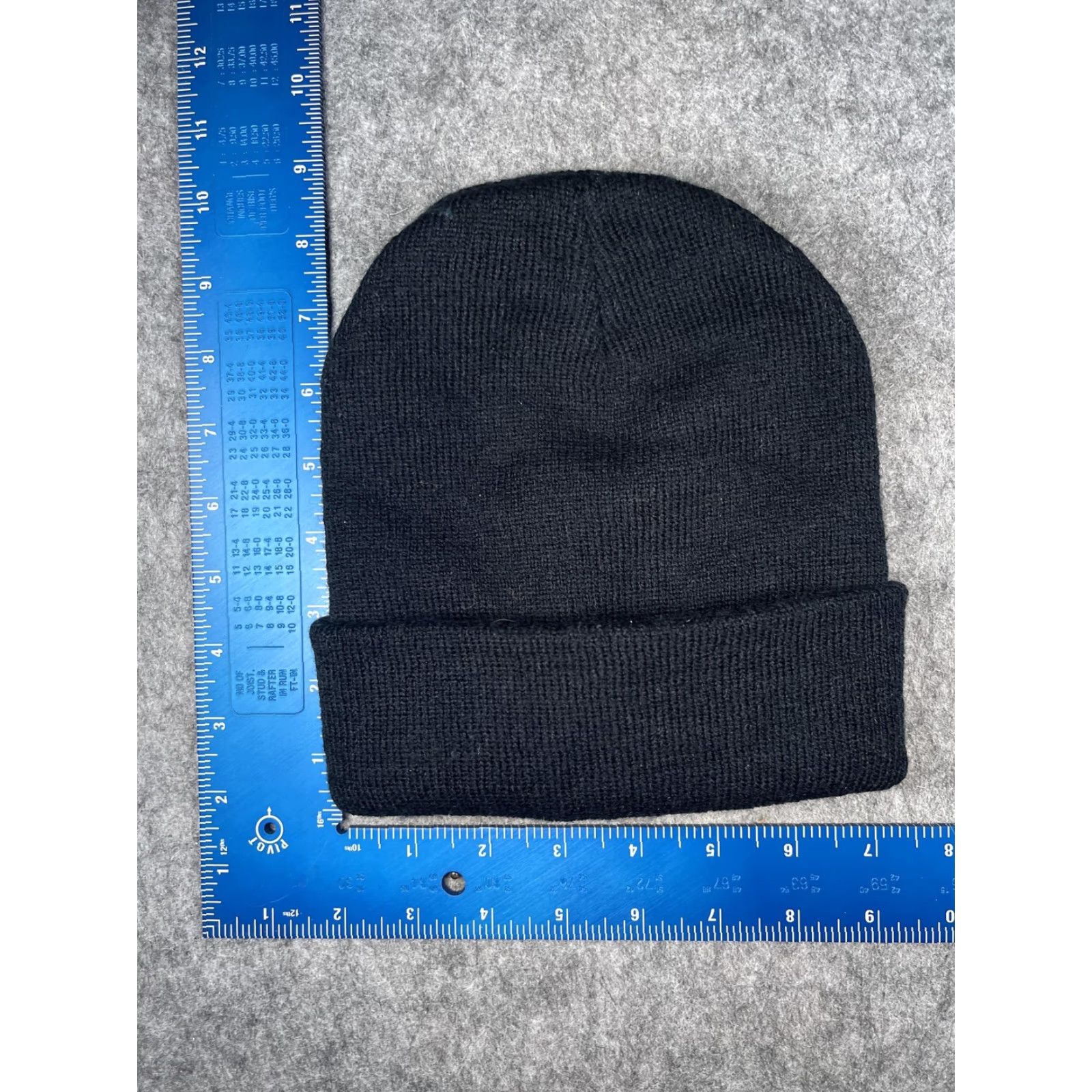 OAMC AMC Hat Beanie Mens One Size Black Knit Team TAMKO Logo Workwear Winter Stretch Size ONE SIZE - 4 Thumbnail