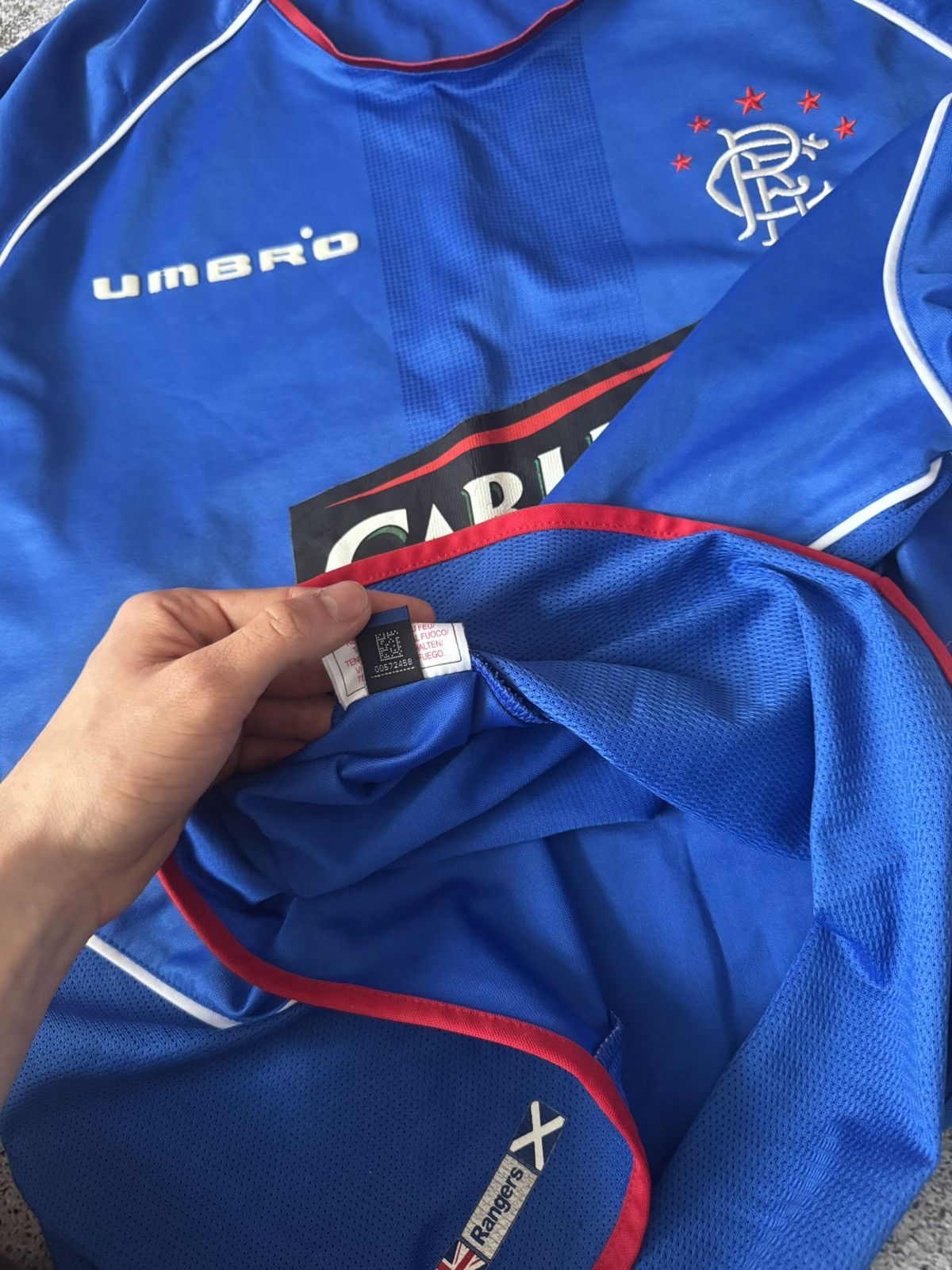 Umbro Rangers Glasgow Umbro Jersey Soccer Home Football 2005-2006 Size US XL / EU 56 / 4 - 9 Thumbnail