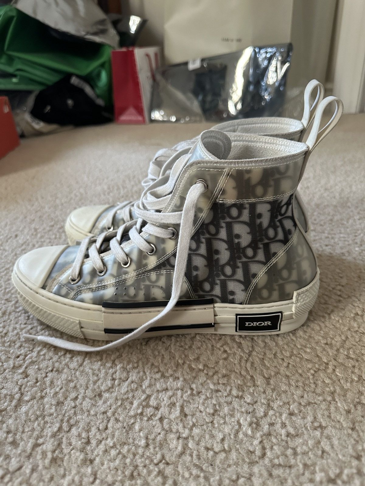 Dior Dior b23 high top Oblique Canvas sneakers size eu 40 us 8 Size US 8 / EU 41 - 11 Thumbnail