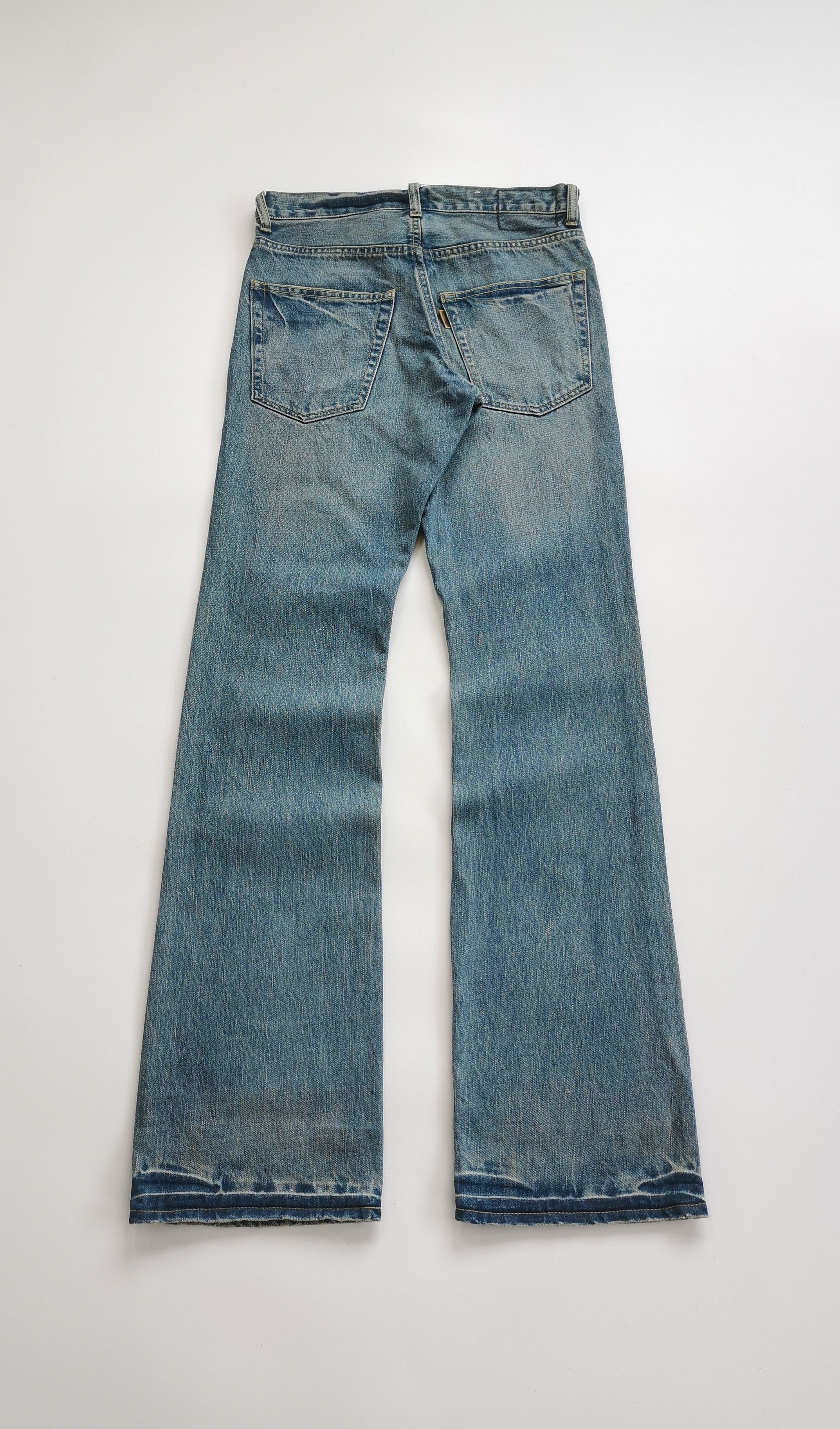 If Six Was Nine Driza Bone Flare Bootcuts Distress Denim Jeans Size 29x35 Size US 29 - 3 Thumbnail