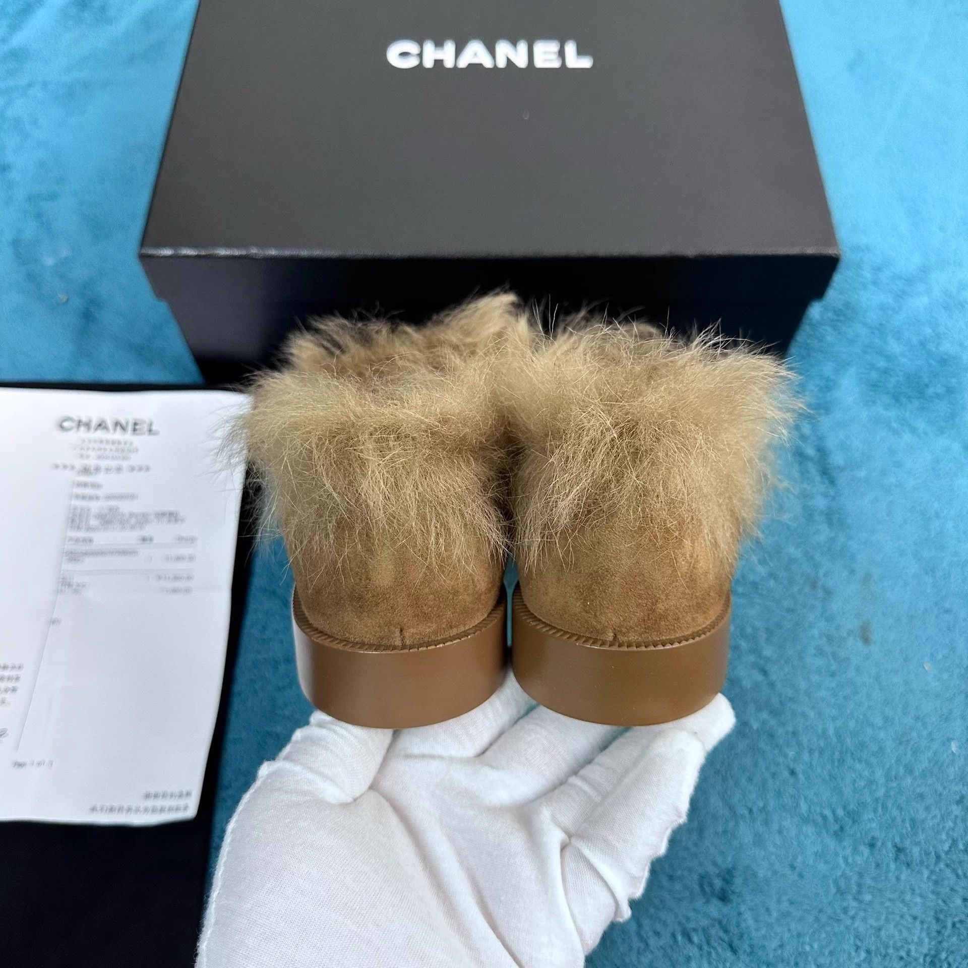 Chanel Chanel suede shearling casual EU38.5 brown shoes Size US 7.5 / IT 37.5 - 4 Thumbnail