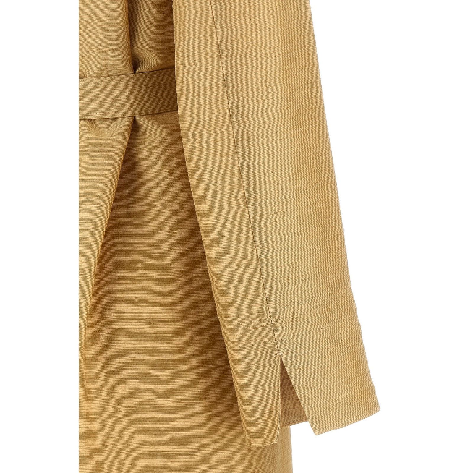 Max Mara MAX MARA Meandro Beige Linen Long Coat New & Authentic (Wome Size M / US 6-8 / IT 42-44 - 4 Thumbnail