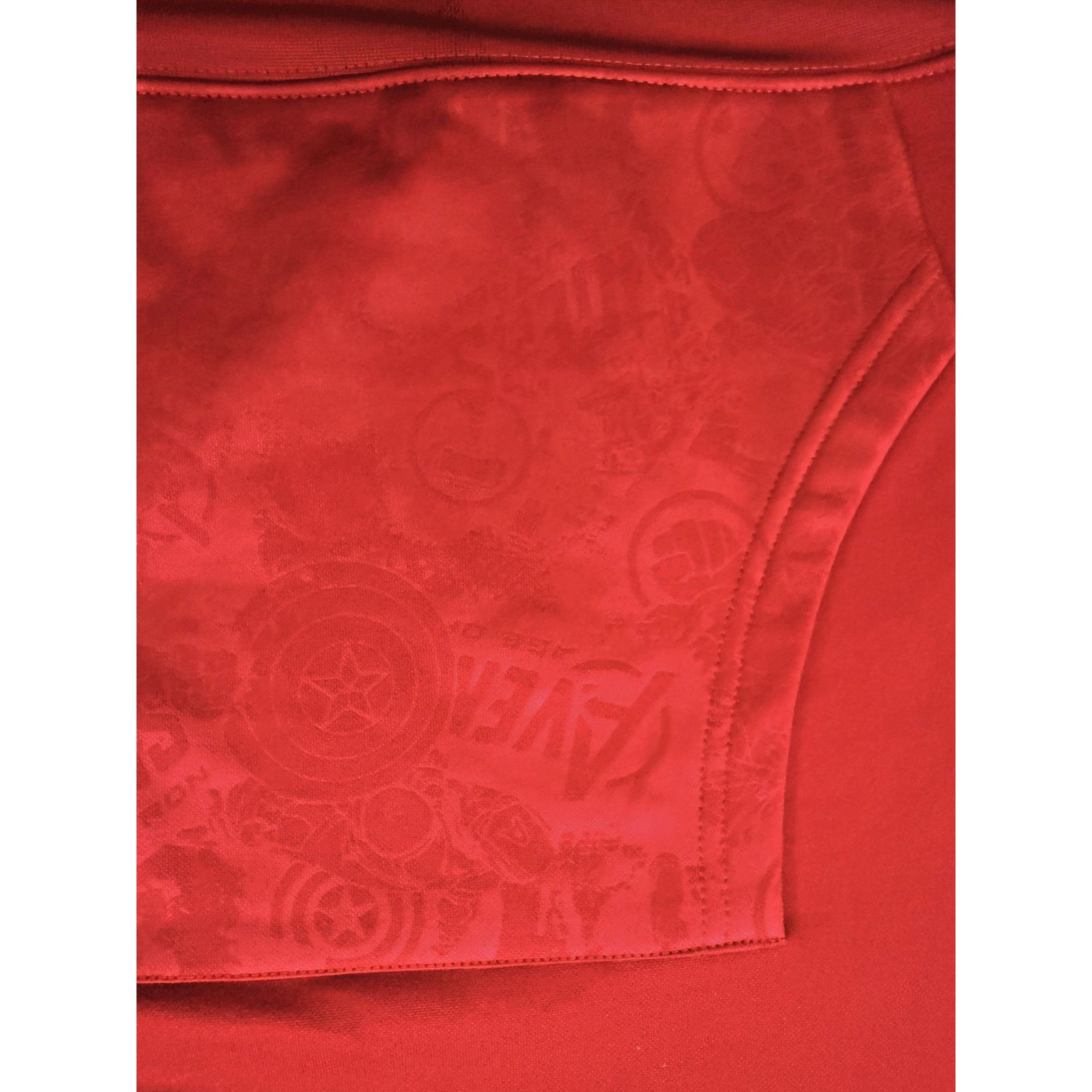 Marvel Comics Marvel Avengers Hoodie Mens LG Red Embossed Pullover Size US L / EU 52-54 / 3 - 3 Thumbnail