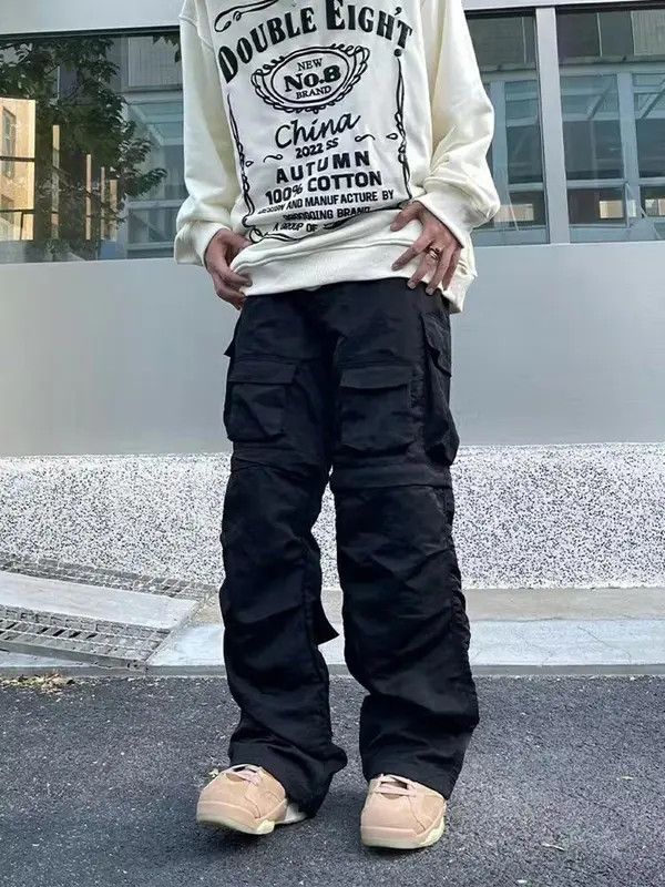 VIBE Black Cargo Utility Pants Size US 30 / EU 46 - 1 Thumbnail