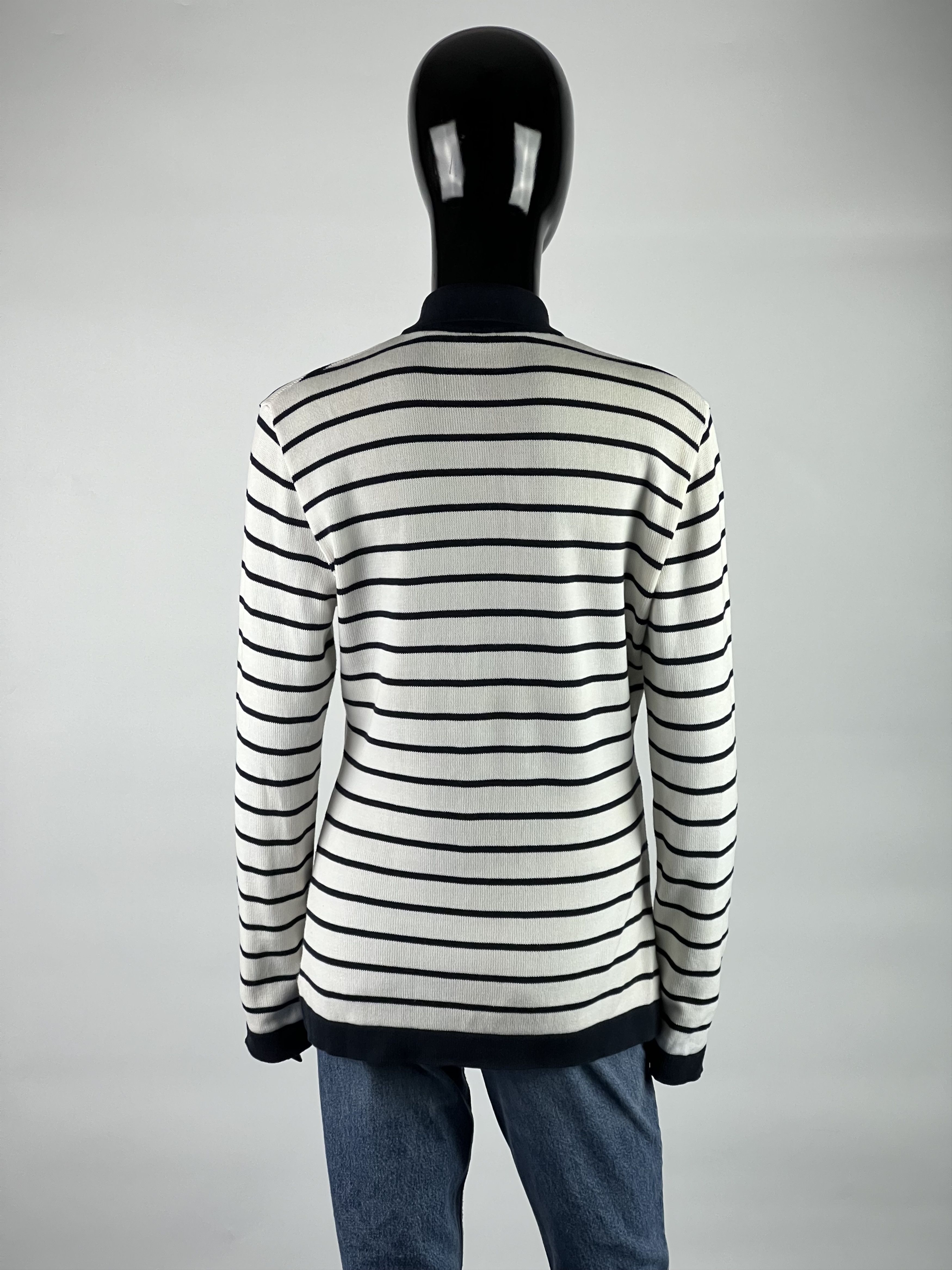 Salvatore Ferragamo Salvatore Ferragamo Vtg Women's Striped Sweater L Size L / US 10 / IT 46 - 3 Thumbnail