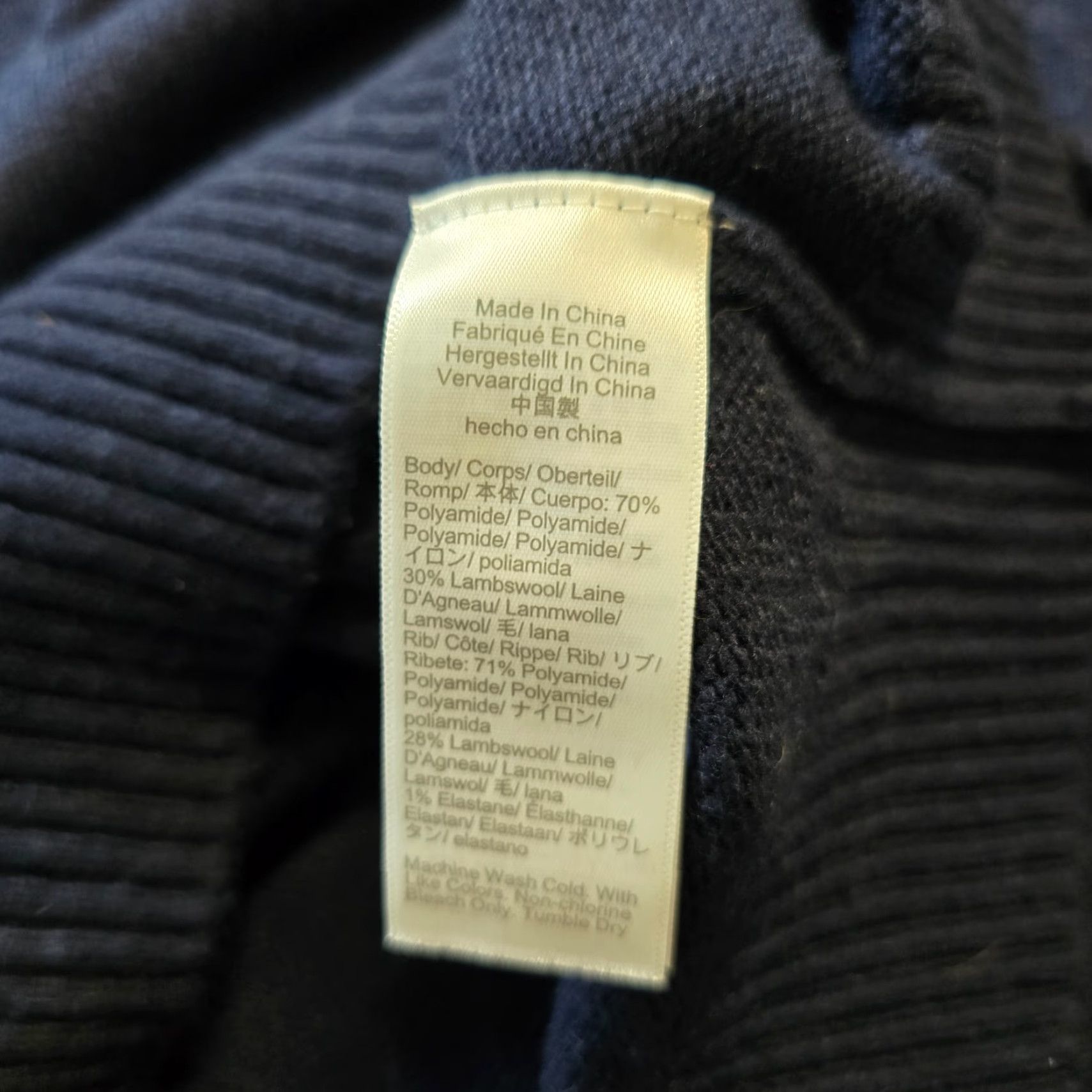 J.Crew J.CREW Sweater Men XL Blue Henley Lambswool Knit Long Sleeve Capsule Casual Size US XL / EU 56 / 4 - 7 Thumbnail