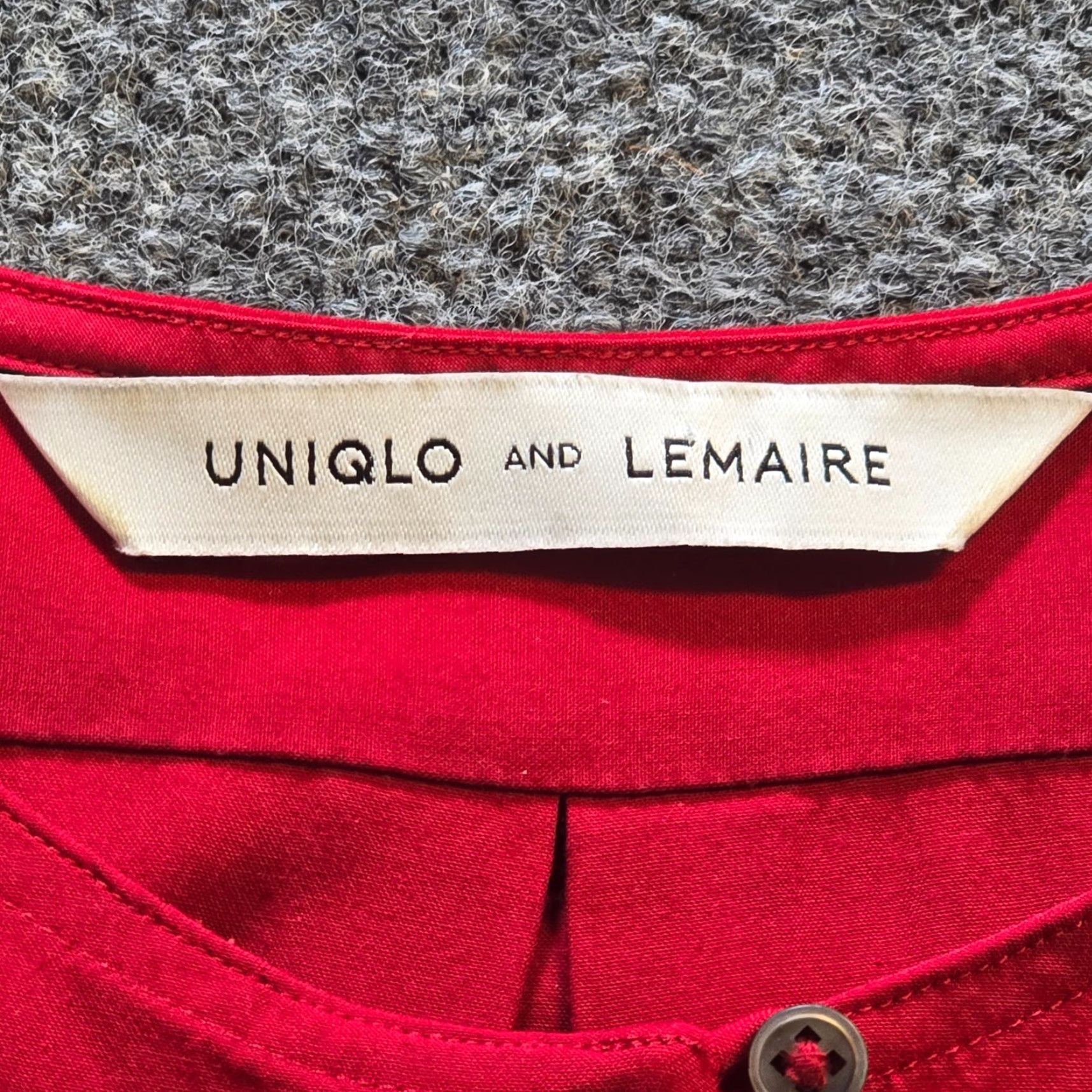 Lemaire Lemaire Top Women Size S Red Popover Long Sleeve Tunic Blouse Casual Shirt Size S / US 4 / IT 40 - 3 Thumbnail