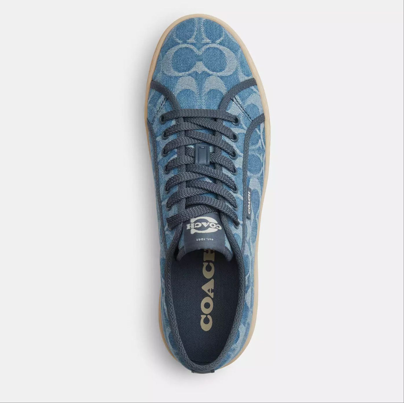Coach Canvas Sneaker In Signature Denim CDQ99 Size US 8 / IT 38 - 10 Thumbnail
