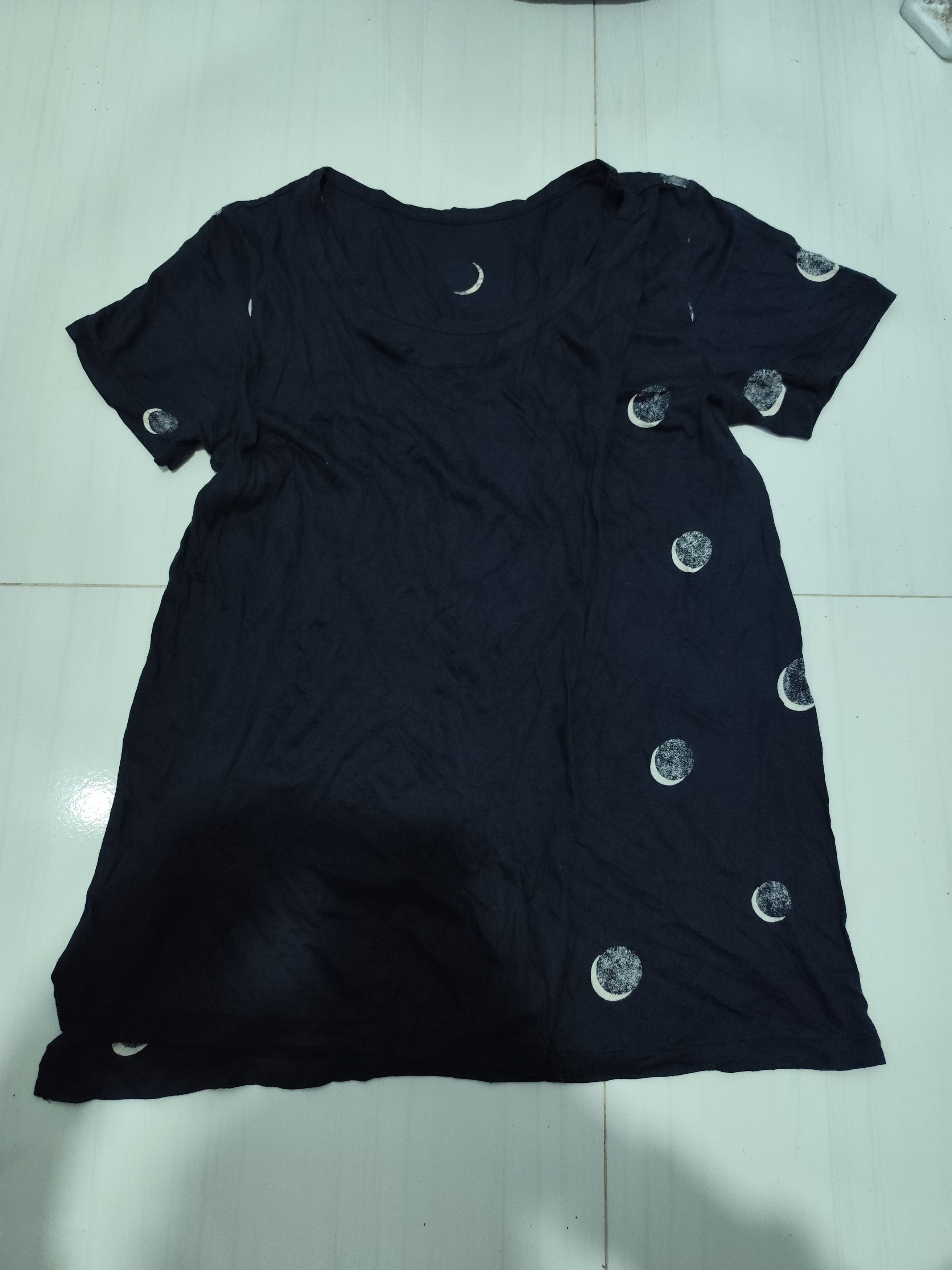 Yohji Yamamoto Noir assymetrical moon shirt