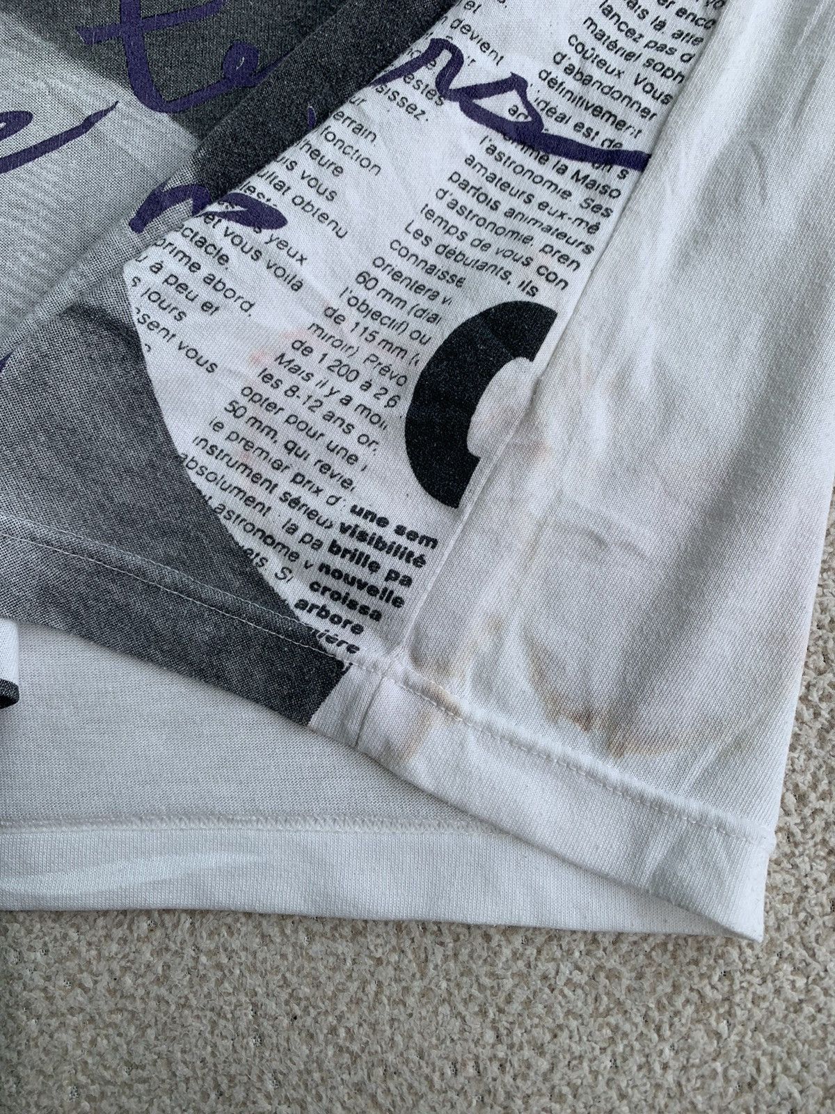 Hysteric Glamour × Japanese Brand vintage 90s french potrait wording tshirt Size US L / EU 52-54 / 3 - 6 Thumbnail
