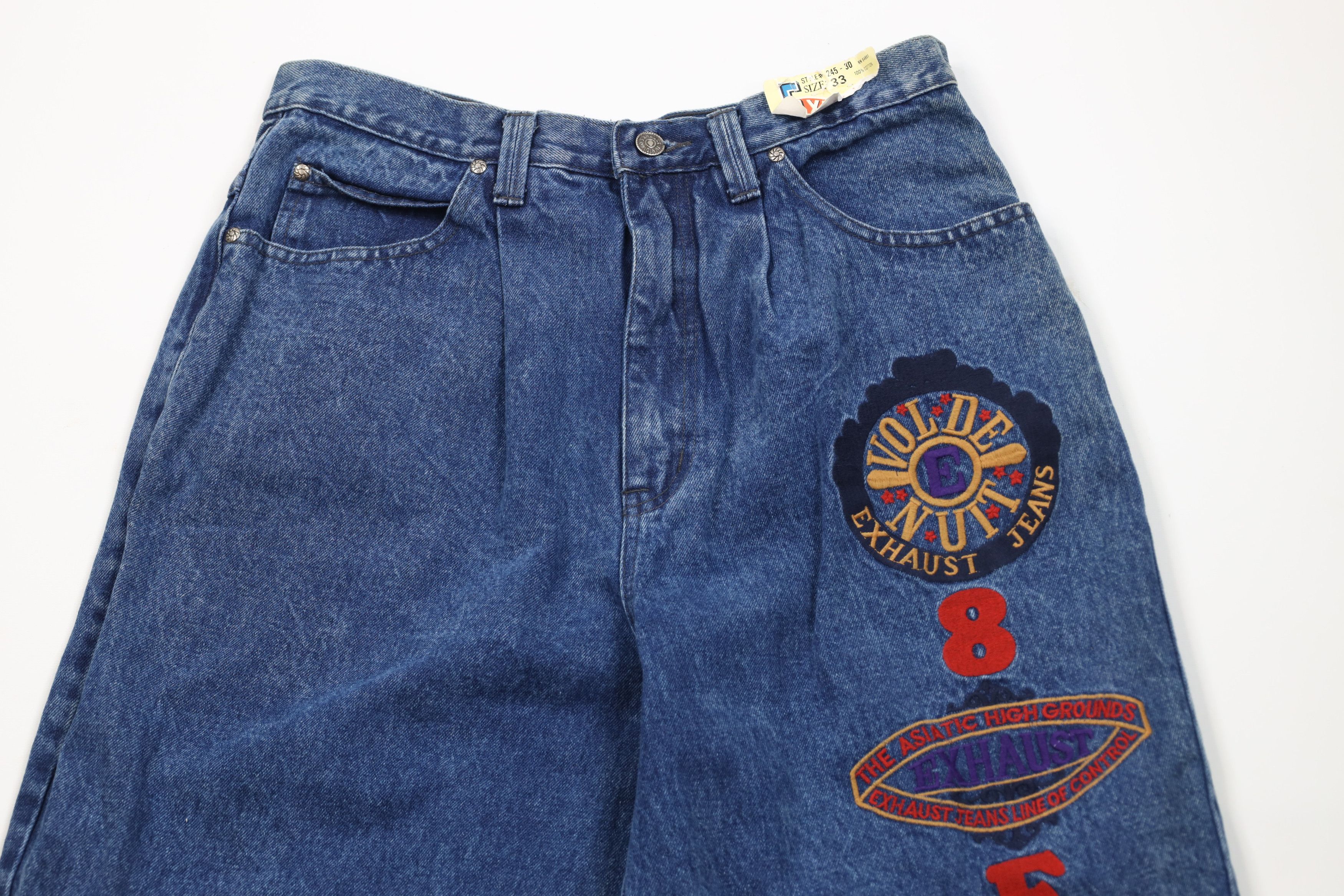 Vintage Deadstock Vintage 90s Streetwear Skateboard Jeans 8 Ball Size US 33 - 2 Thumbnail
