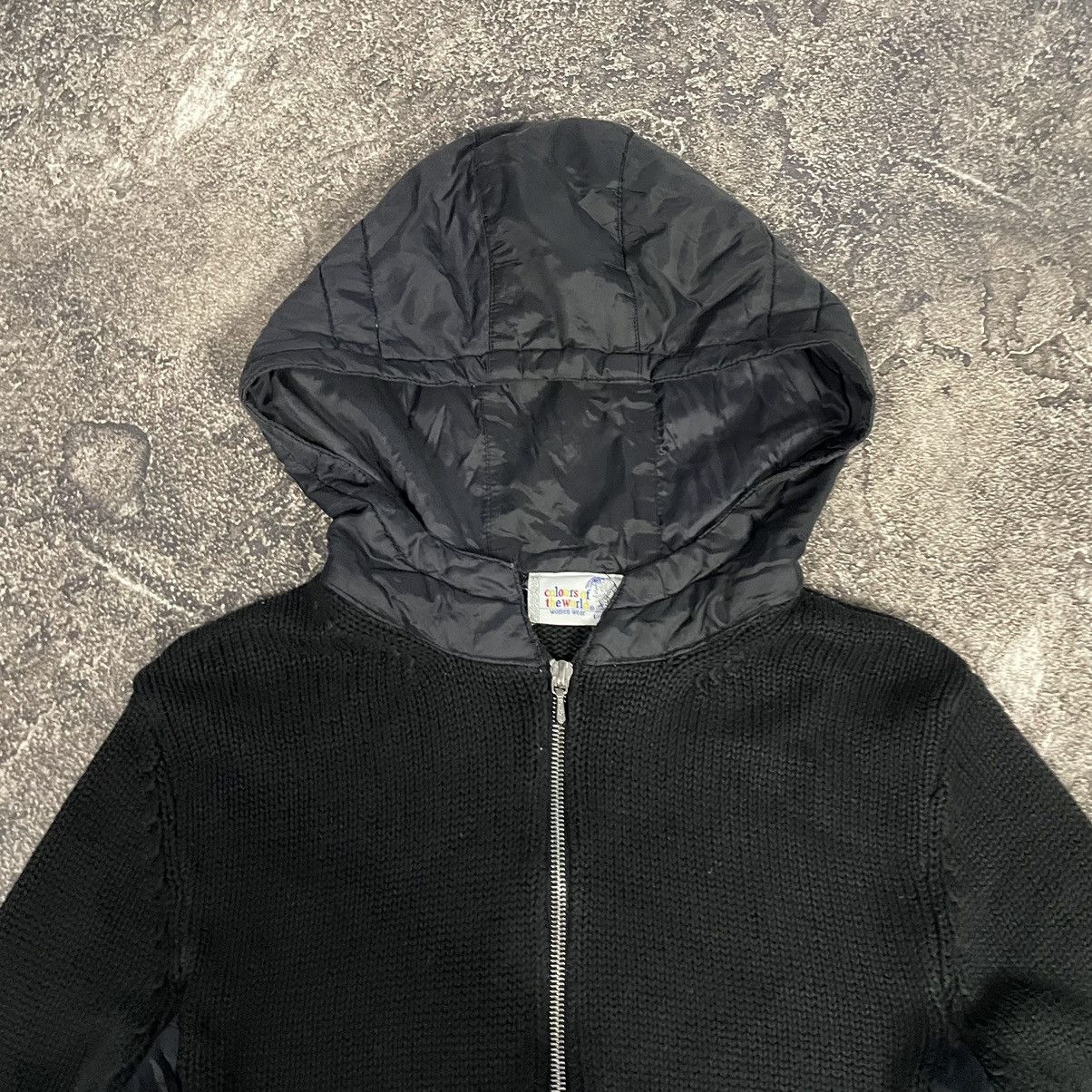 Hysteric Glamour Vintage Knitted Gothic Avant Garde Zip Hoodie Size L / US 10 / IT 46 - 7 Thumbnail