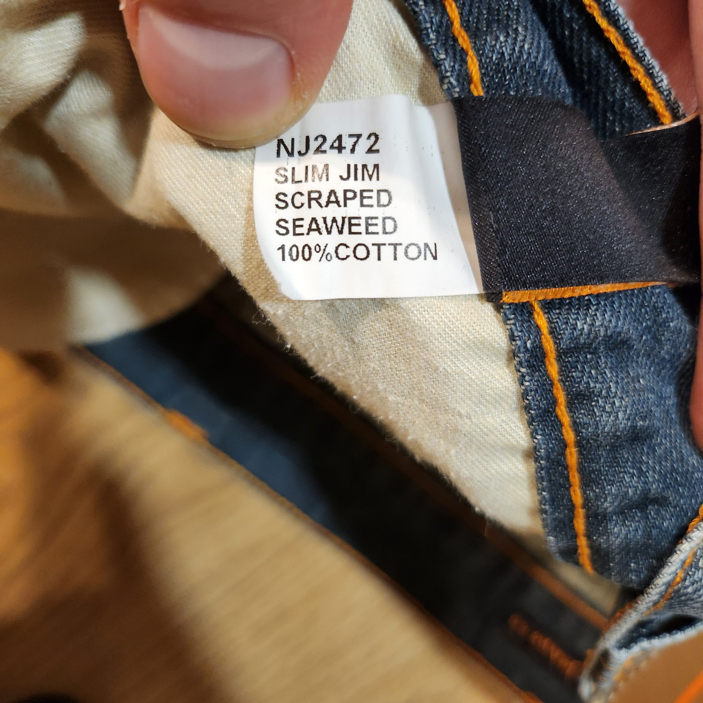 Nudie Jeans 32x32 Slim Jim - Nudie Jeans Grey Denim Size US 32 / EU 48 - 6 Thumbnail