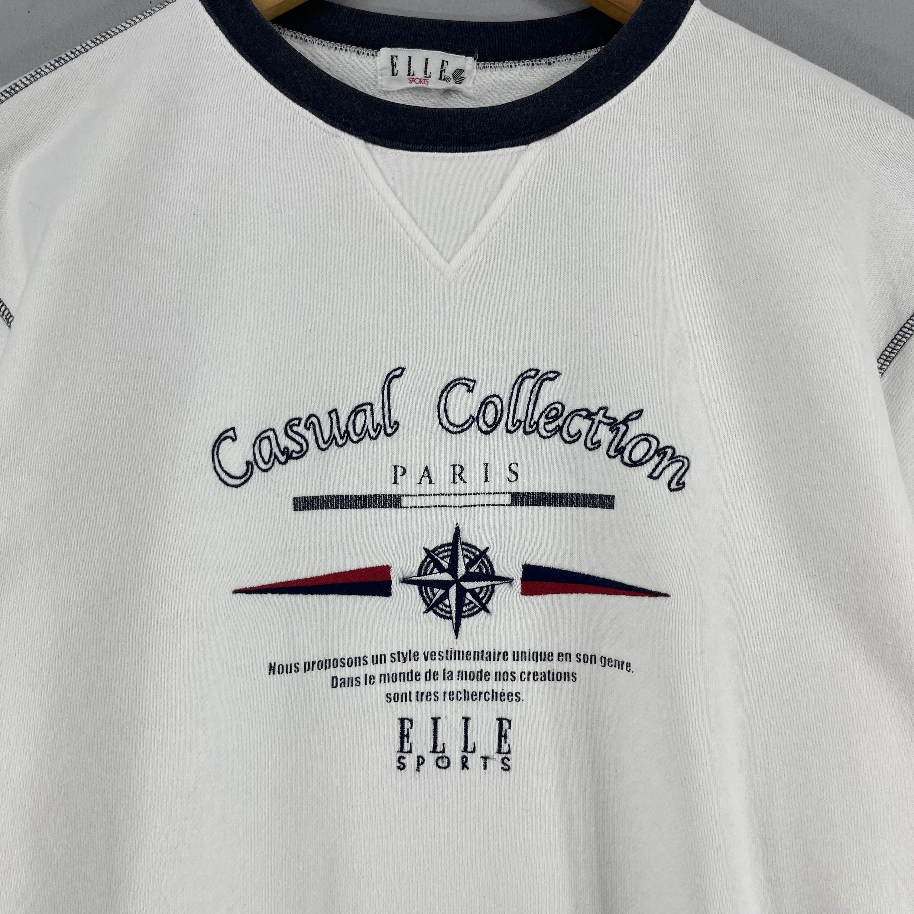 Japanese Brand × Vintage Vintage ELLE Sport Spellout Embroidery Crewneck Sweatshirt Size US M / EU 48-50 / 2 - 2 Thumbnail
