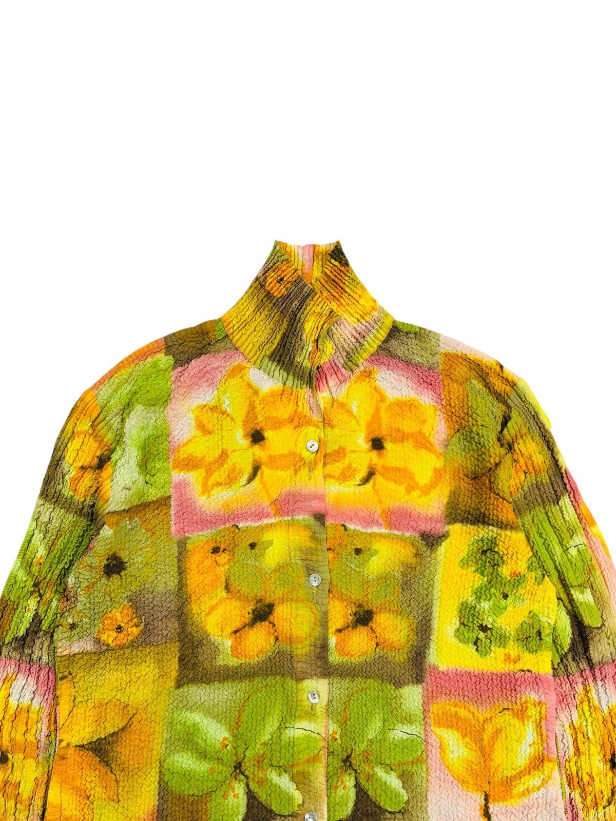 Yasuyuki Ishii Archive Yoshiki Hishinuma Peplum - LSD Flowers Pleats Top Size M / US 6-8 / IT 42-44 - 3 Thumbnail