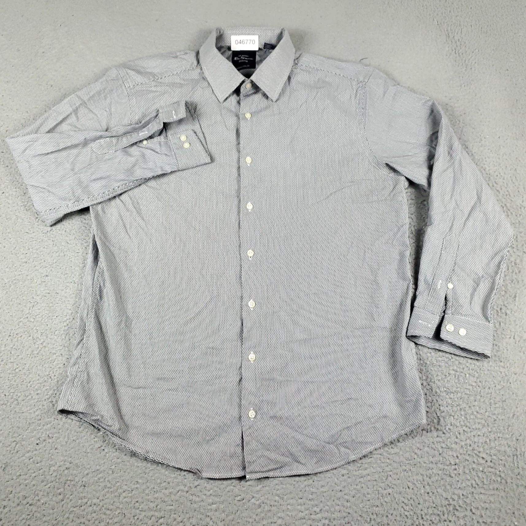 Ben Sherman Ben Sherman Shirt Mens Large Gray Cotton Long Sleeve Button-Up Mens Size US L / EU 52-54 / 3 - 2 Thumbnail