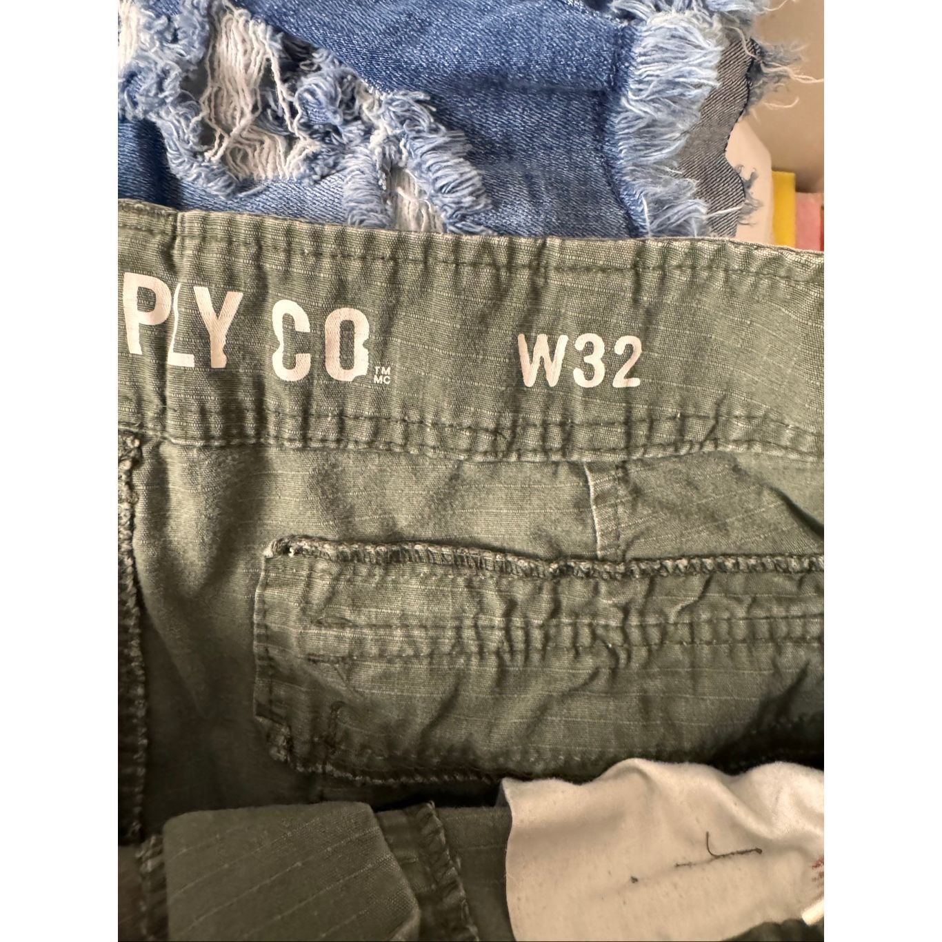 Mossimo Mossimo Supply Co Cargo Shorts Green Size 32 | Paint Splatte Size US 32 / EU 48 - 7 Thumbnail