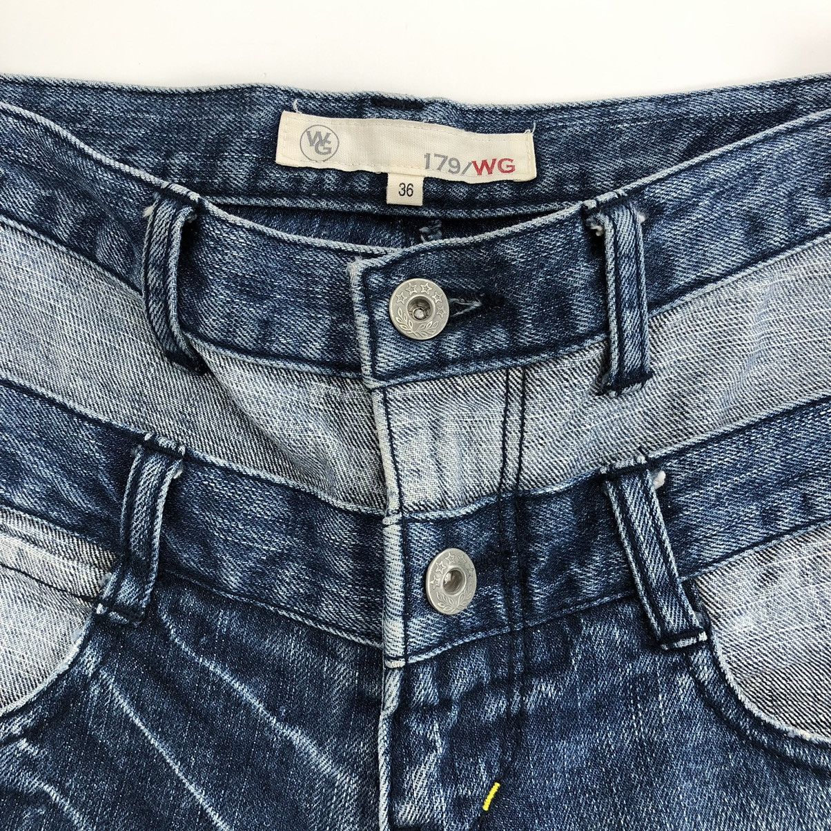 If Six Was Nine × Japanese Brand × PPFM 179/WG Nicole Club Double Waist Blue Wash Jeans Size US 36 / EU 52 - 5 Thumbnail