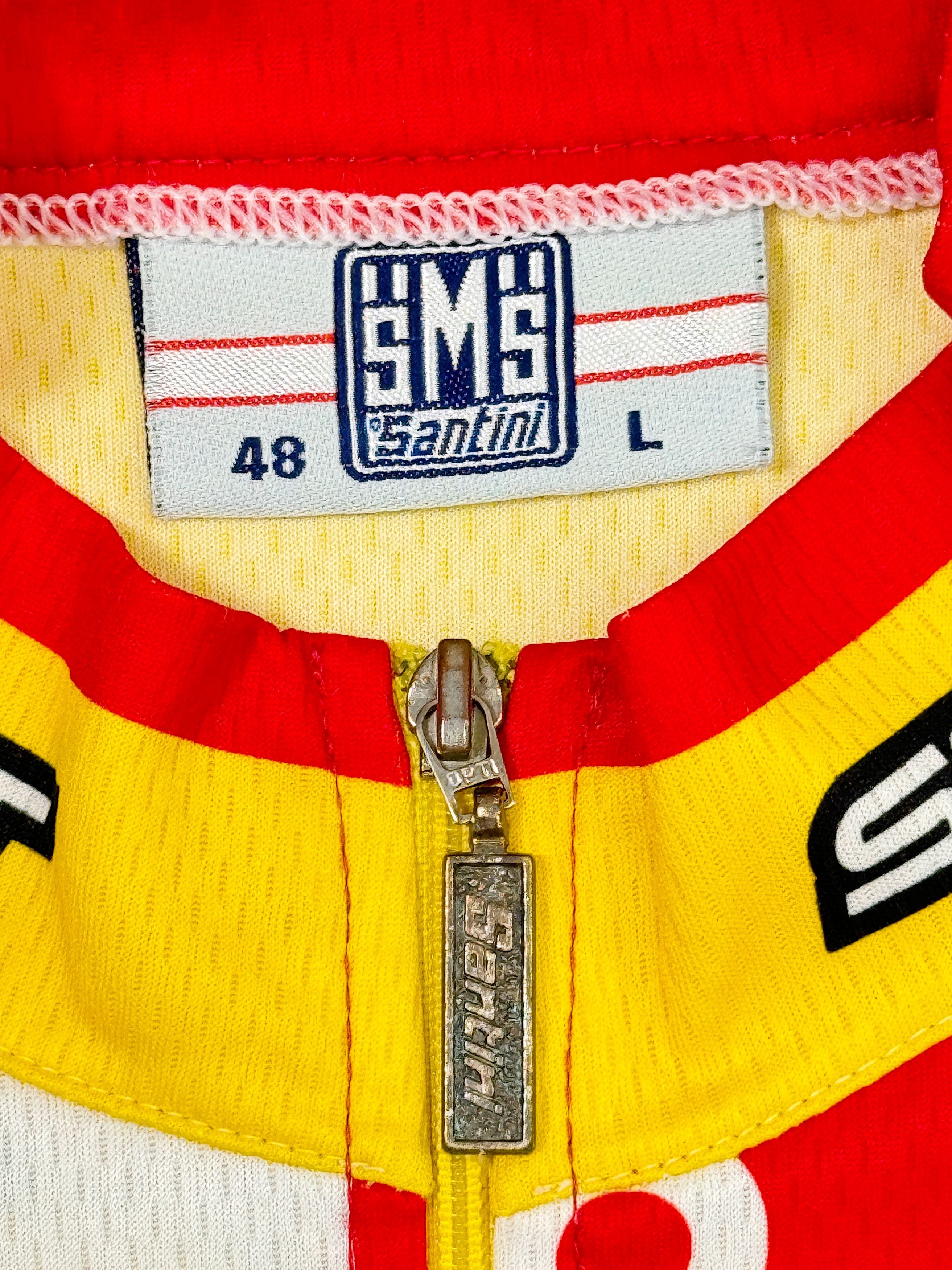 Vintage Vintage Santini Cycling Jersey 2006 Saunier Duval Prodir Size US M / EU 48-50 / 2 - 6 Thumbnail