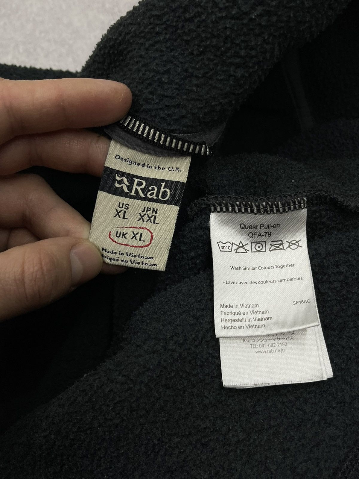Mens Rab Pull On Fleece 1/2 Zip Grey Outdoor Gorpcore