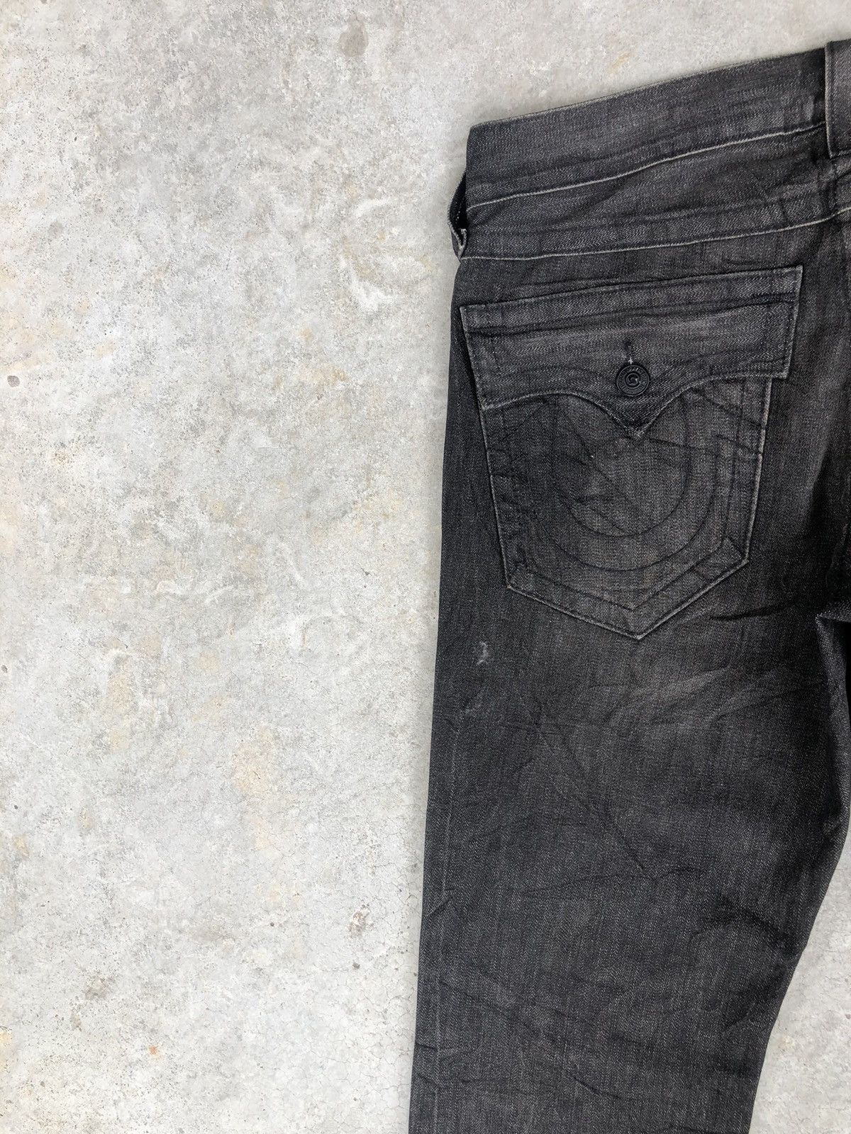 True Religion Vintage True Religion Ricky Distressed Jeans Size US 35 - 10 Thumbnail