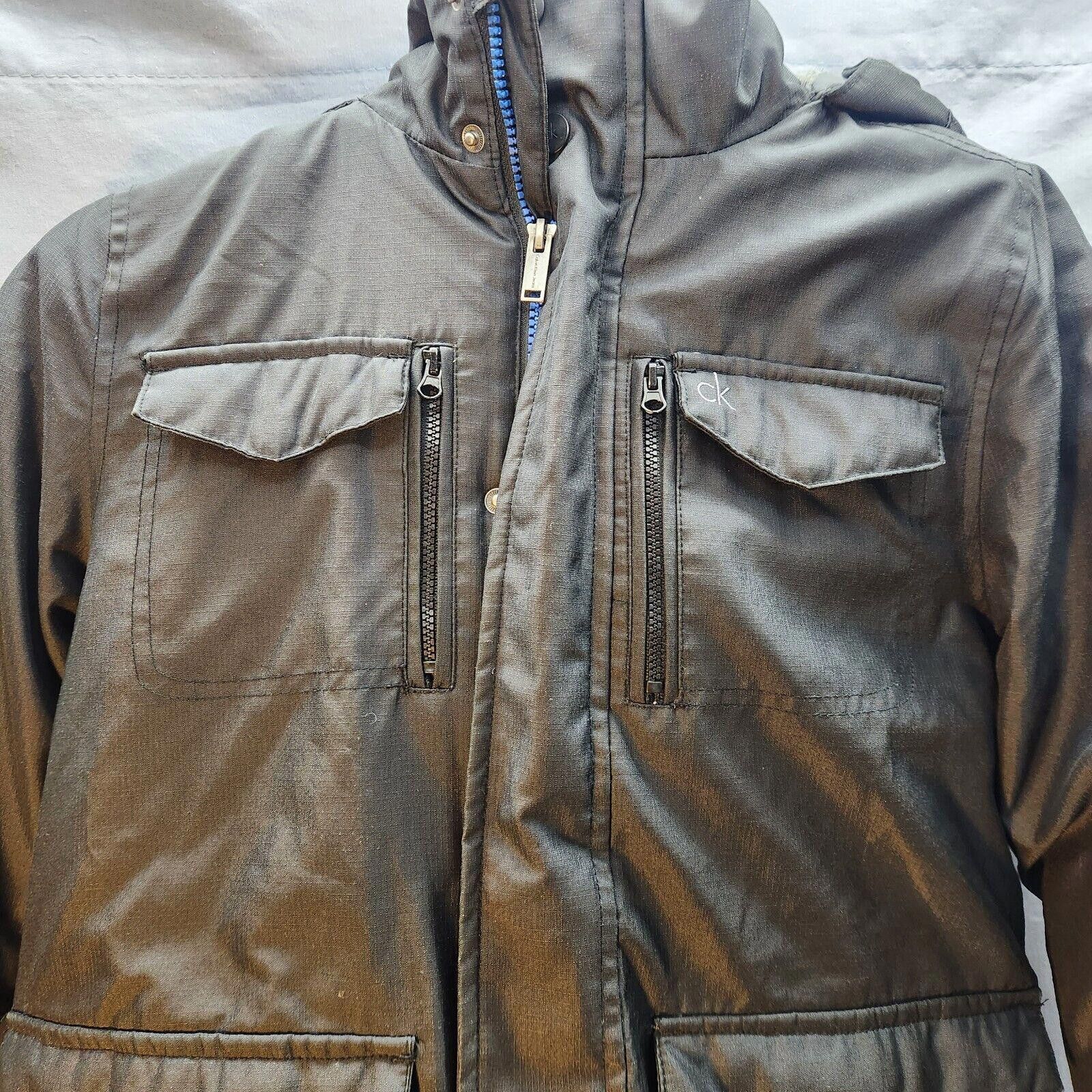 Calvin Klein Boys Calvin Klein Coat Black Size Small 8 Hooded Size US S / EU 44-46 / 1 - 2 Thumbnail
