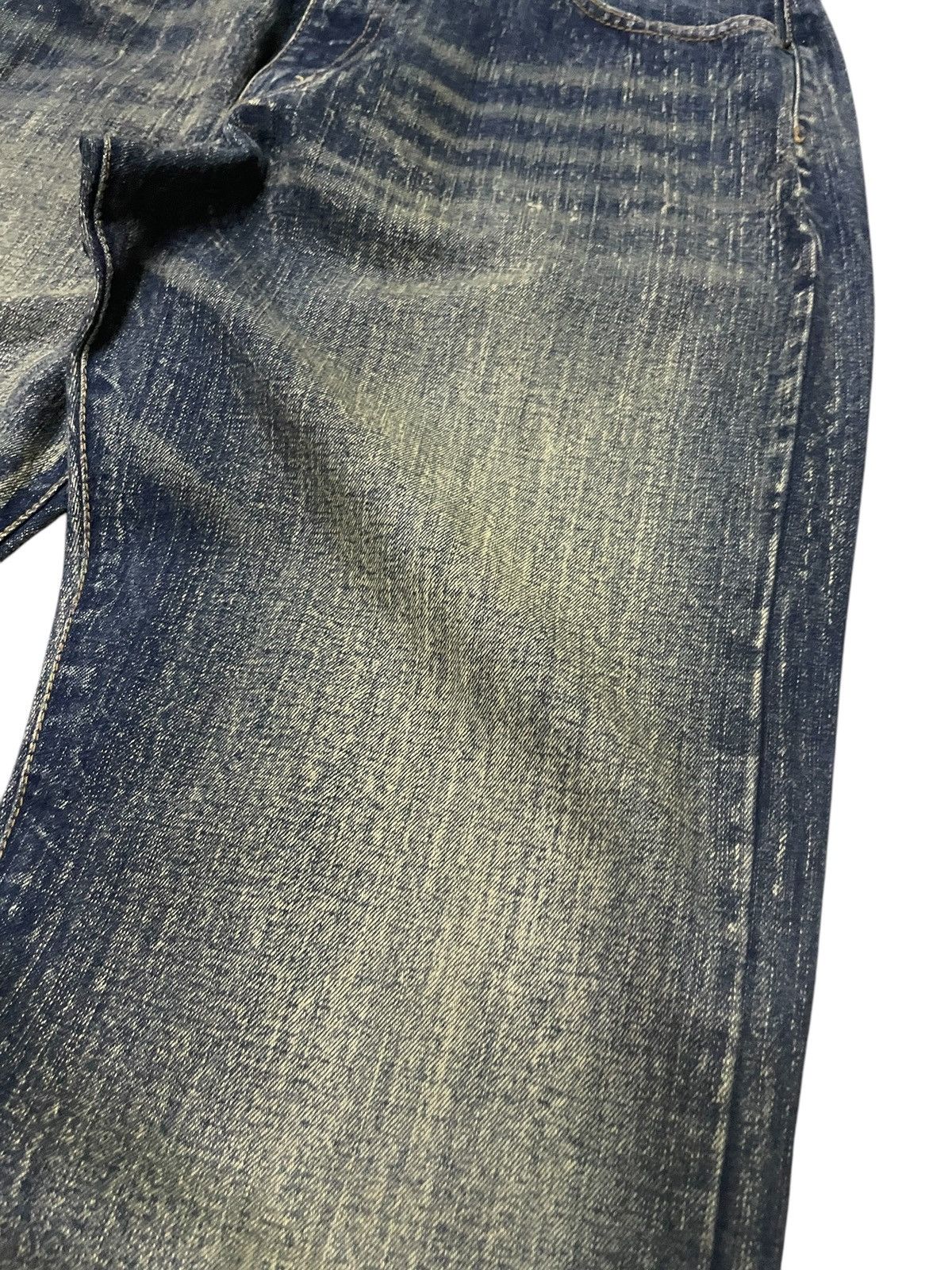 Designer × Japanese Brand Amore Puro Japan Stone Mud Wash Studded Loose Jeans Size US 30 / EU 46 - 14 Thumbnail