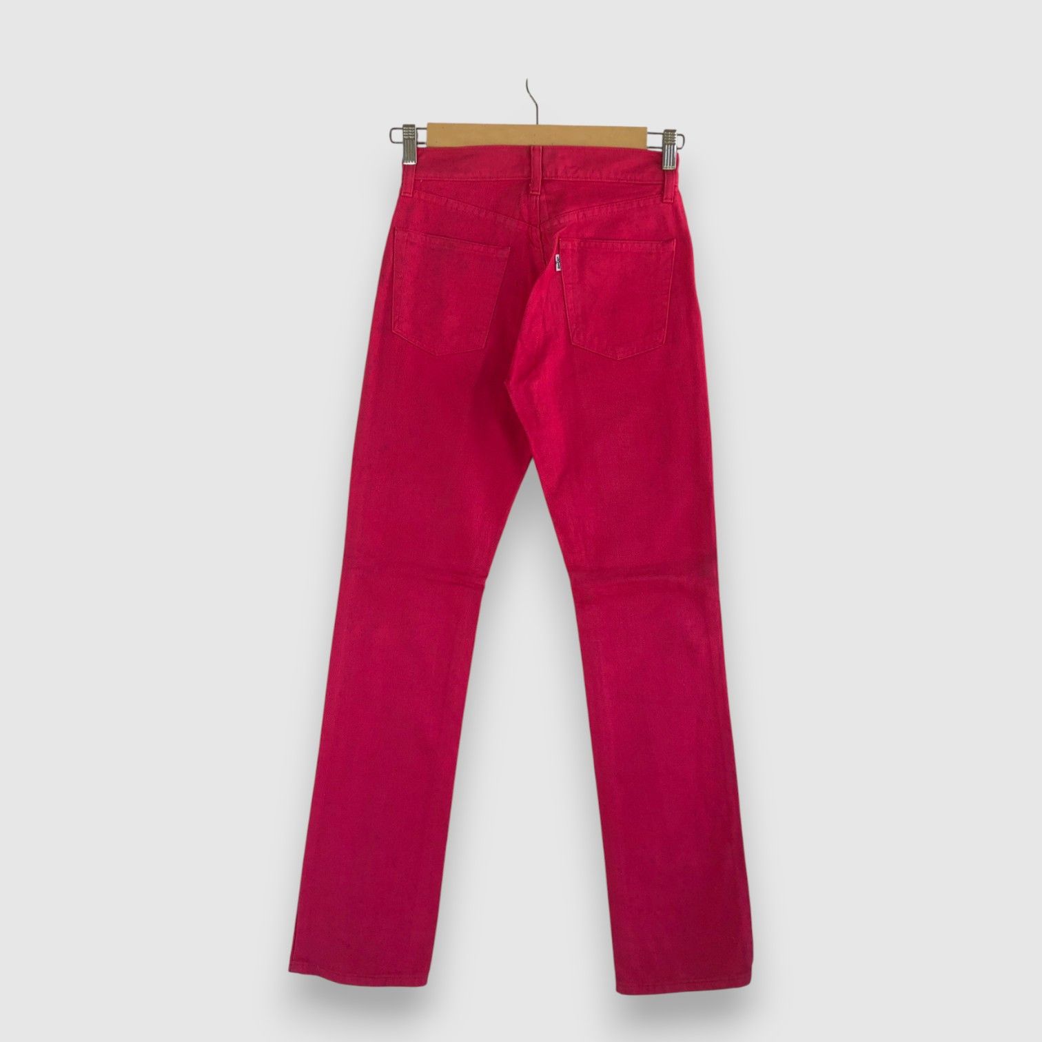 Levi's Vintage Lev's 554 Jeans Levis Pink Denim Pants Size 26" / US 2 / IT 38 - 2 Thumbnail