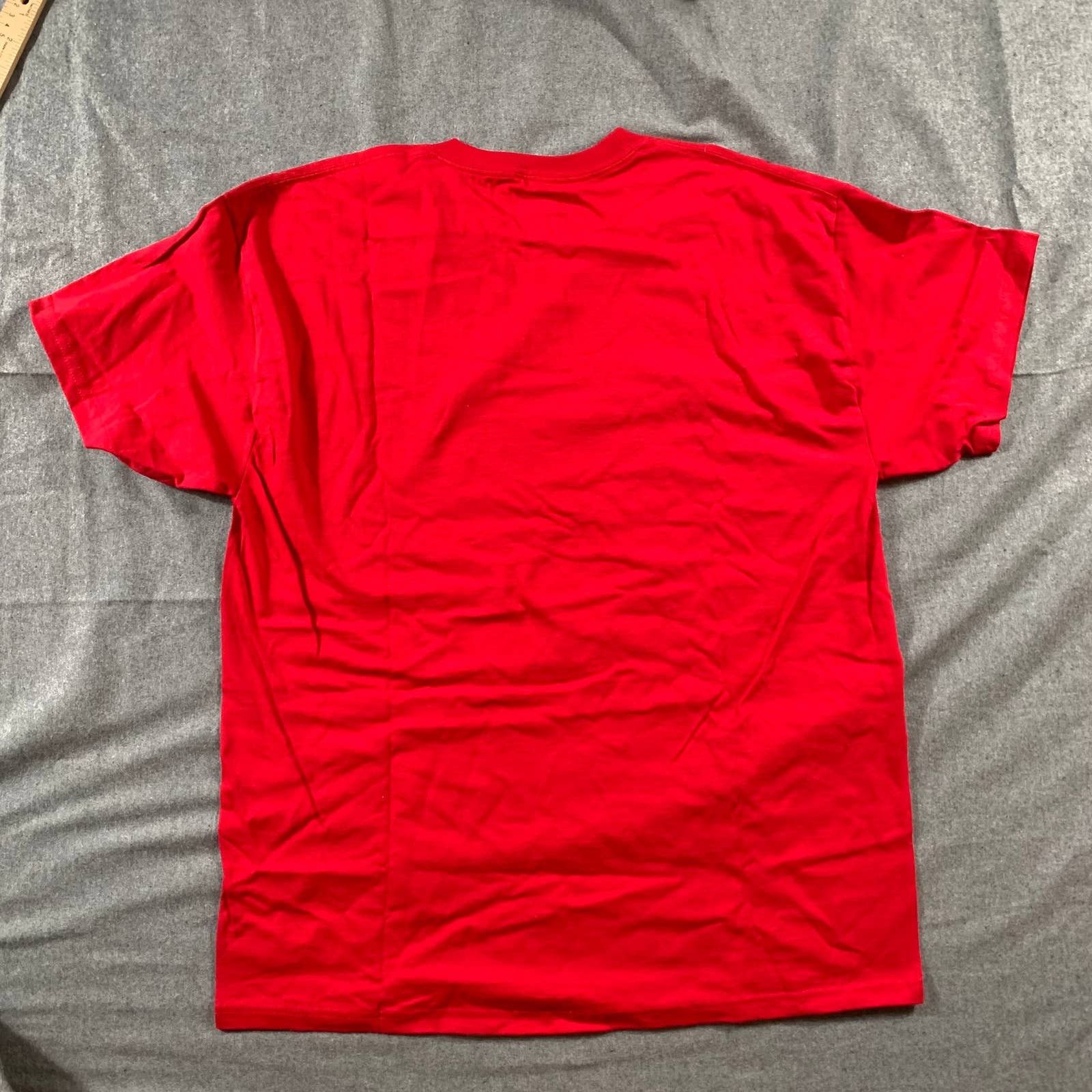 Hanes Hanes Shirt Adult Extra Large Man Power Red Size US XL / EU 56 / 4 - 2 Thumbnail